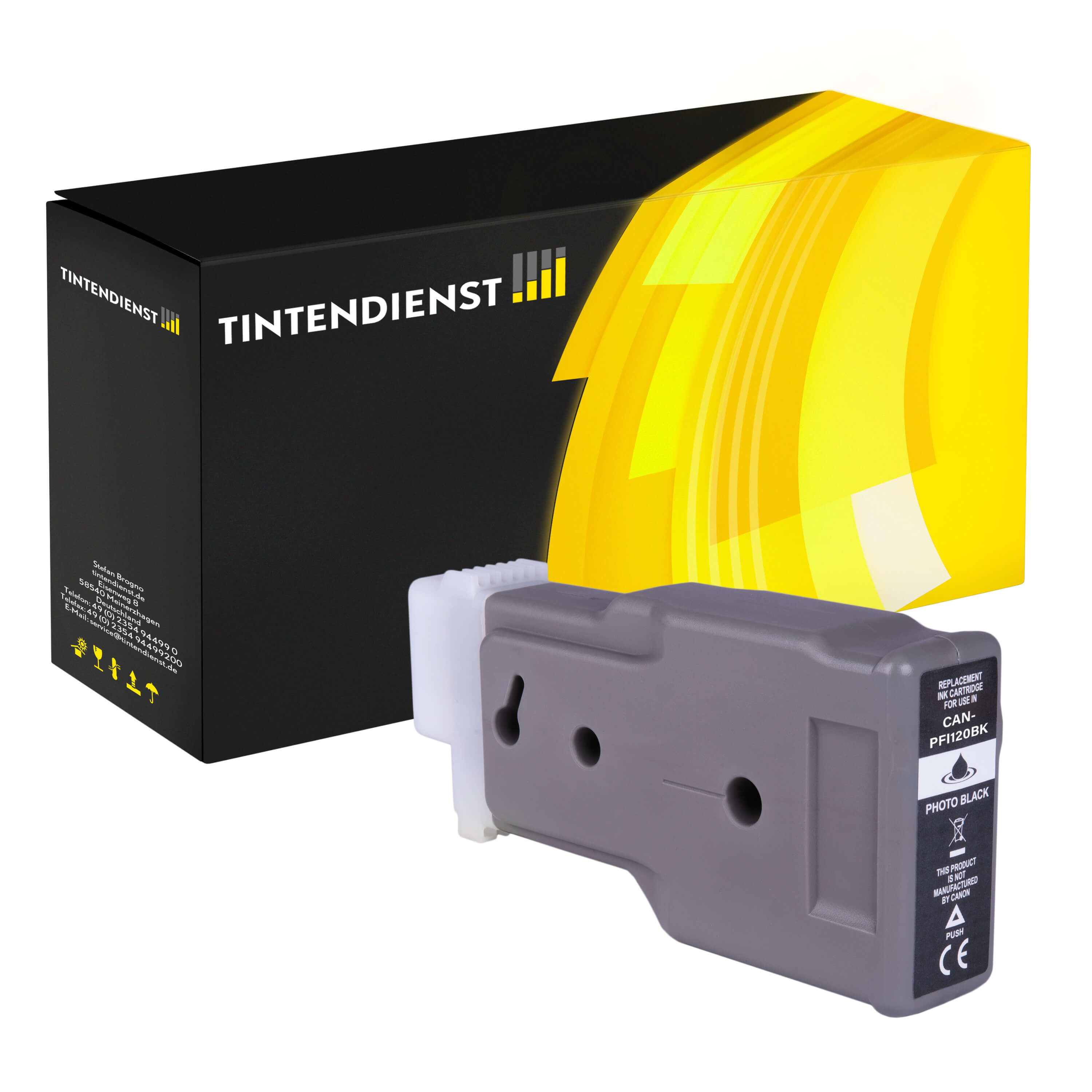 Druckerpatrone kompatibel für Canon imagePROGRAF GP-200 (2884C001 / PFI-120MBK) Matt Schwarz