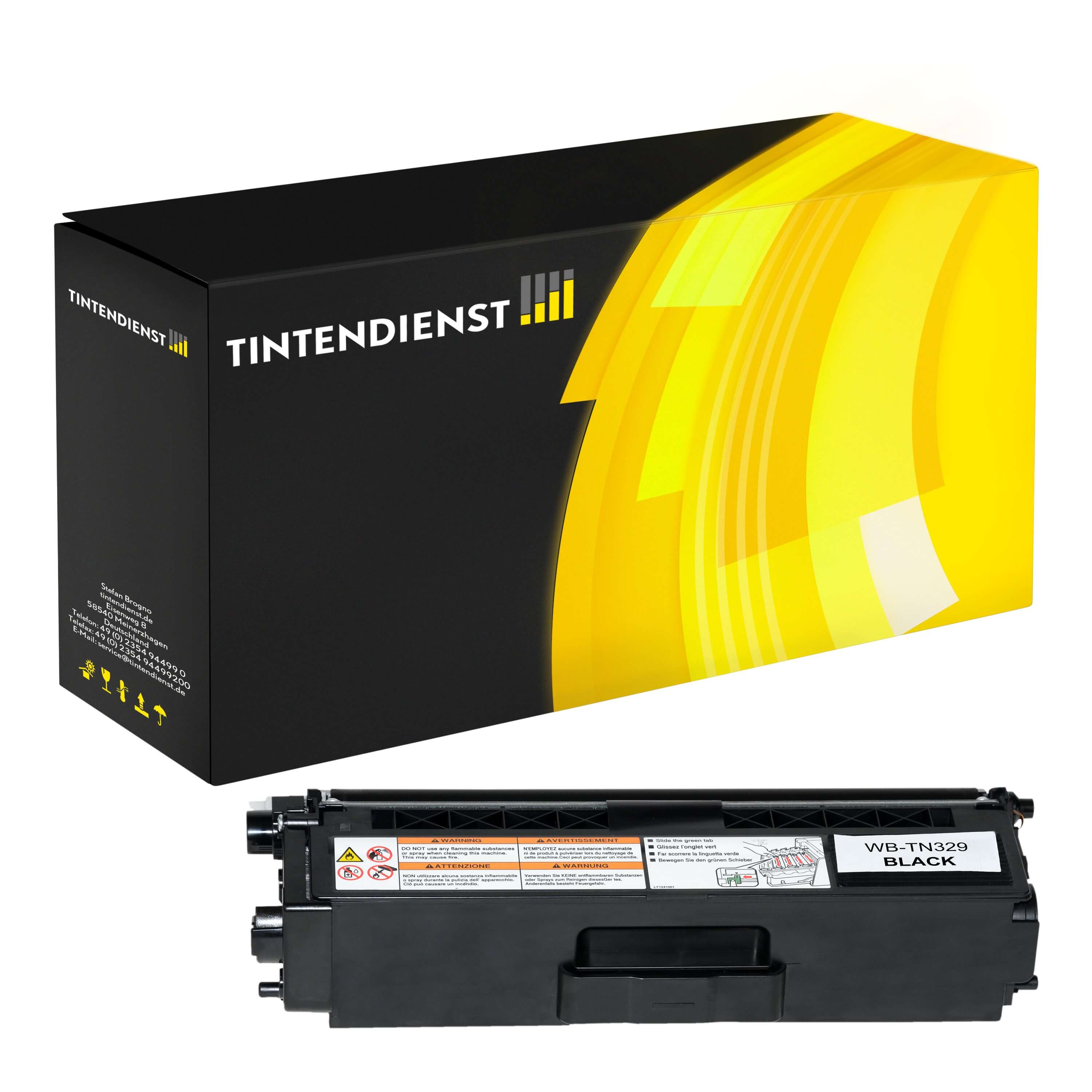 Toner kompatibel für Brother MFC-L 8600 CDW (TN-329BK) Schwarz 2XL