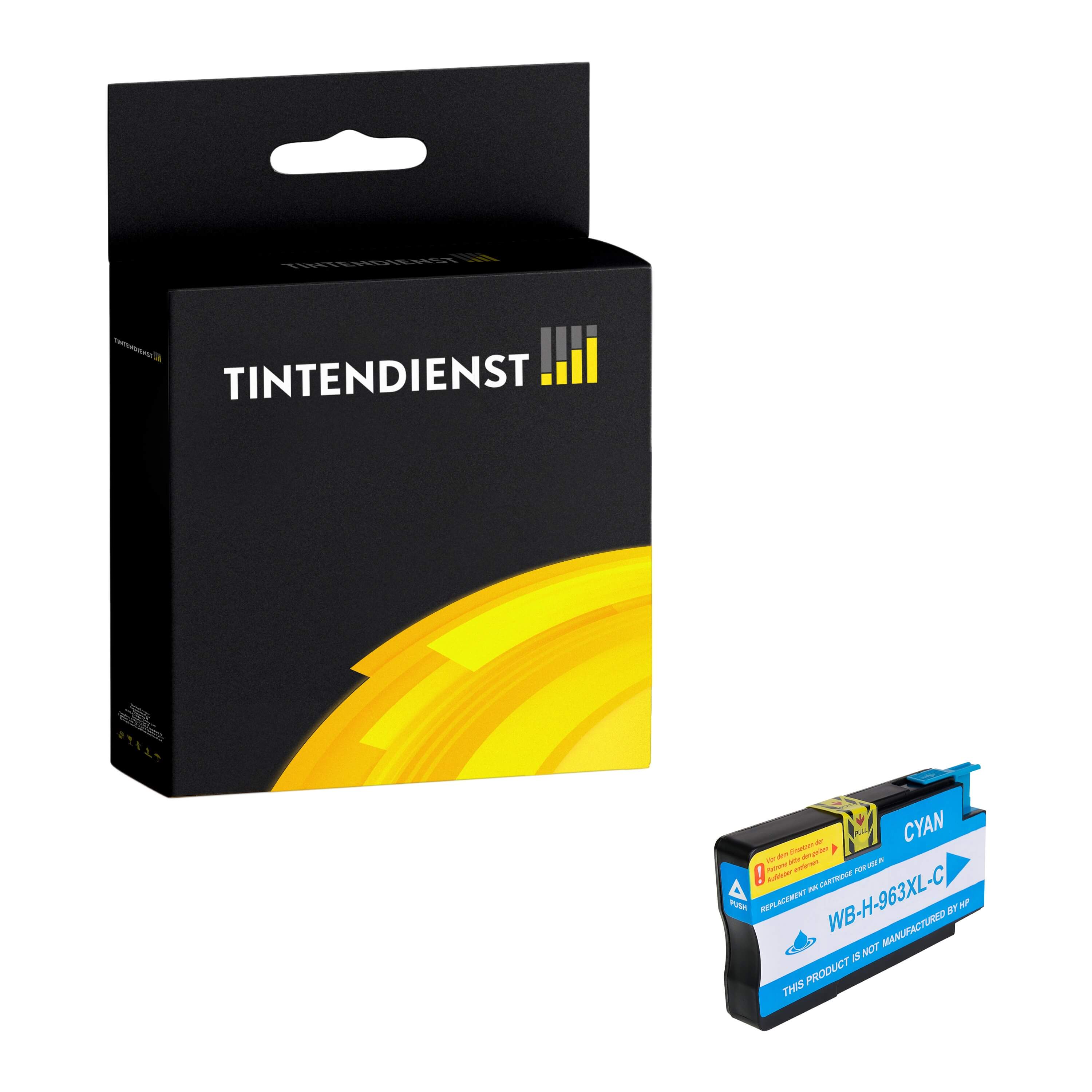 Druckerpatrone kompatibel für HP OfficeJet Pro 9016 (3JA27AE / 963XL) Cyan