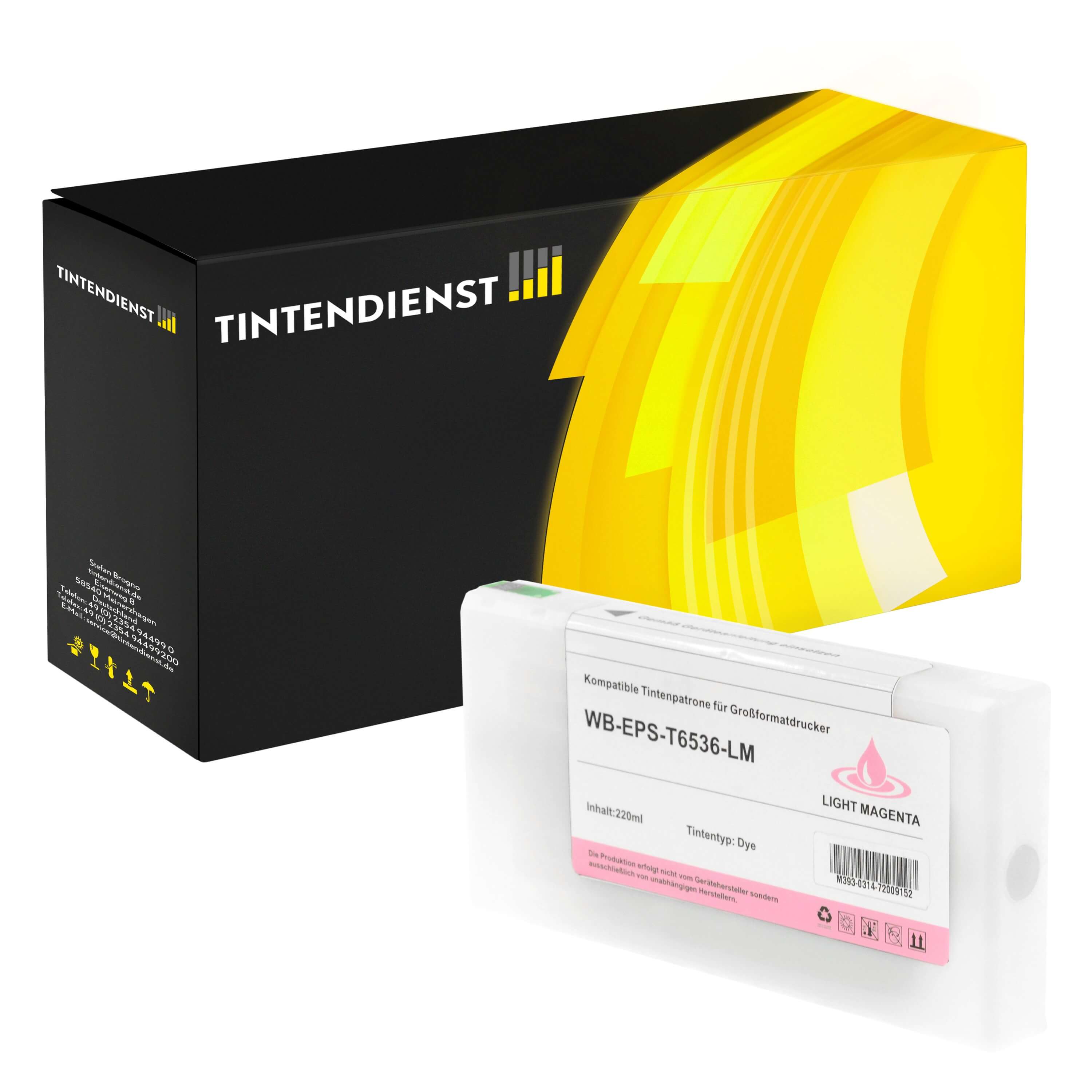 Druckerpatrone kompatibel für Epson Stylus Pro 4900 Series (C13T653600 / T6536) Photo Magenta