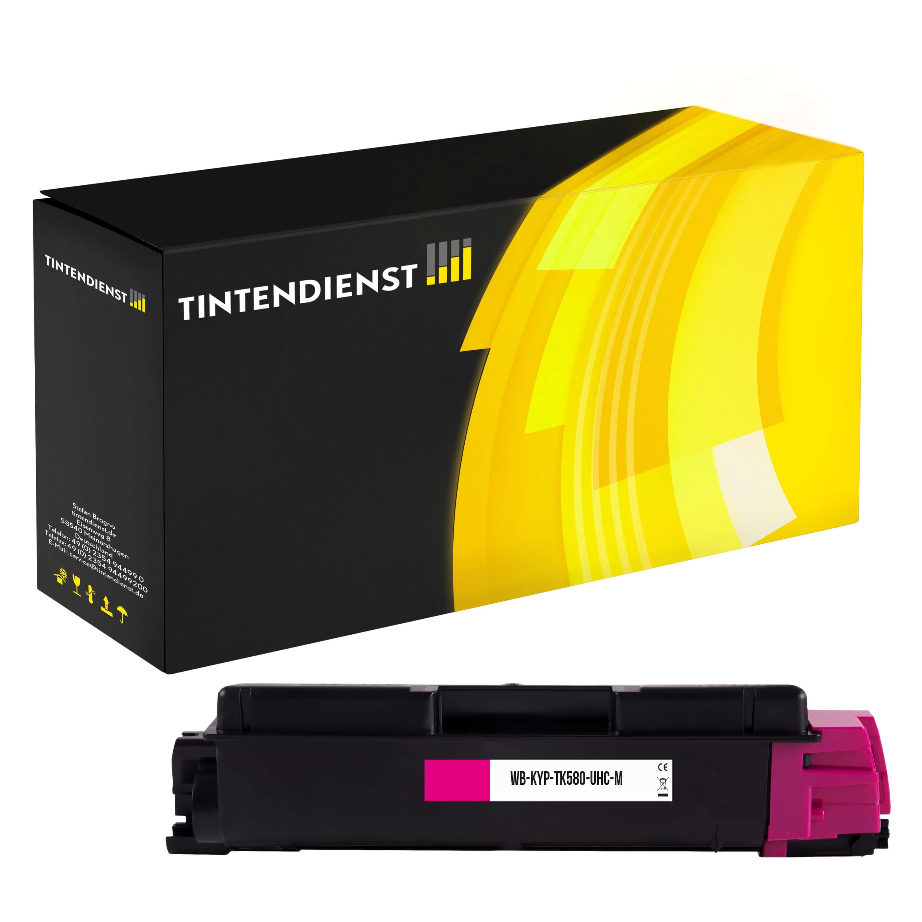 Toner kompatibel für Kyocera Ecosys P 6021 cdn (1T02KTBNL0 / TK-580M) Magenta XL