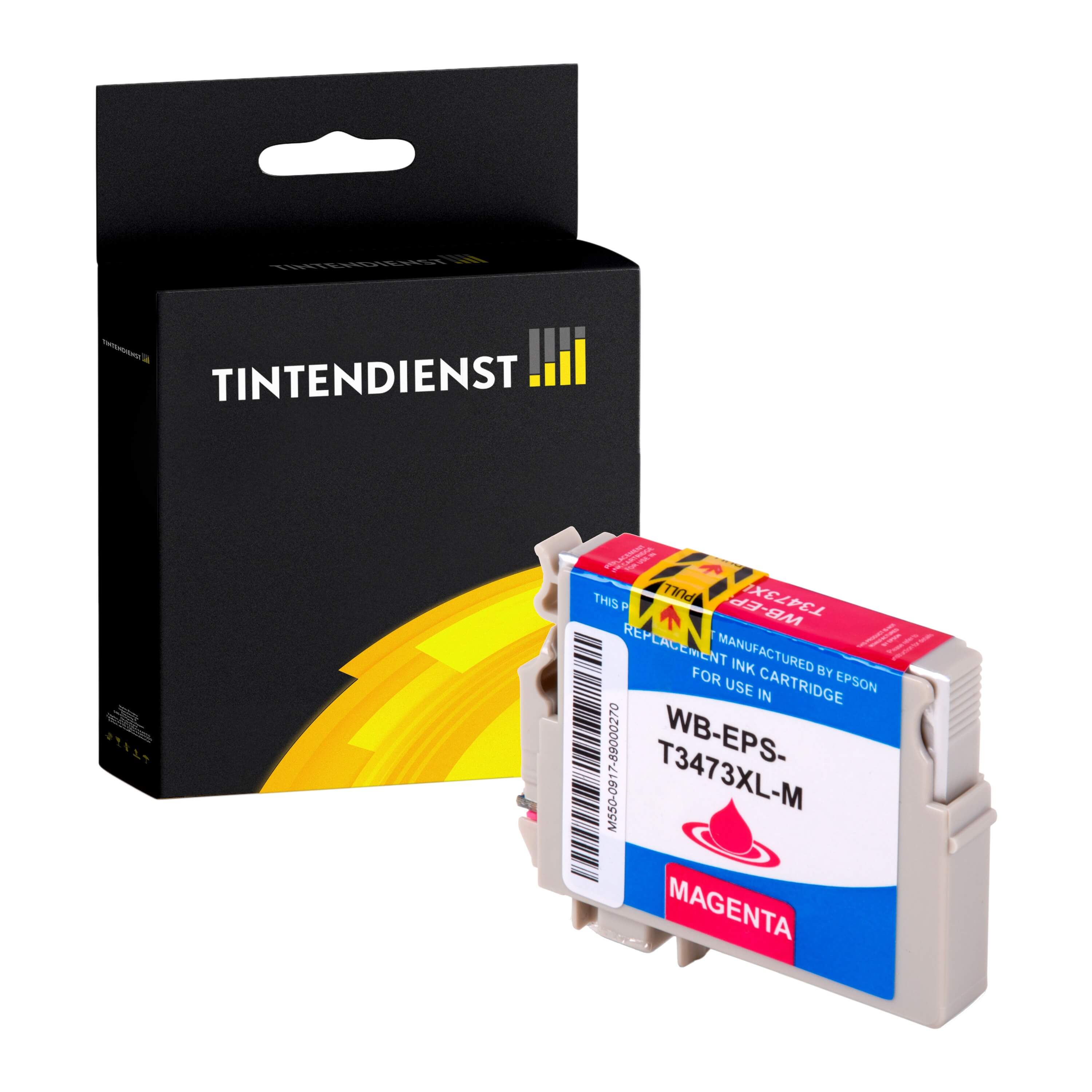 Druckerpatrone kompatibel für Epson Workforce Pro WF-3725 DWF (C13T34734010 / 34XL) Magenta