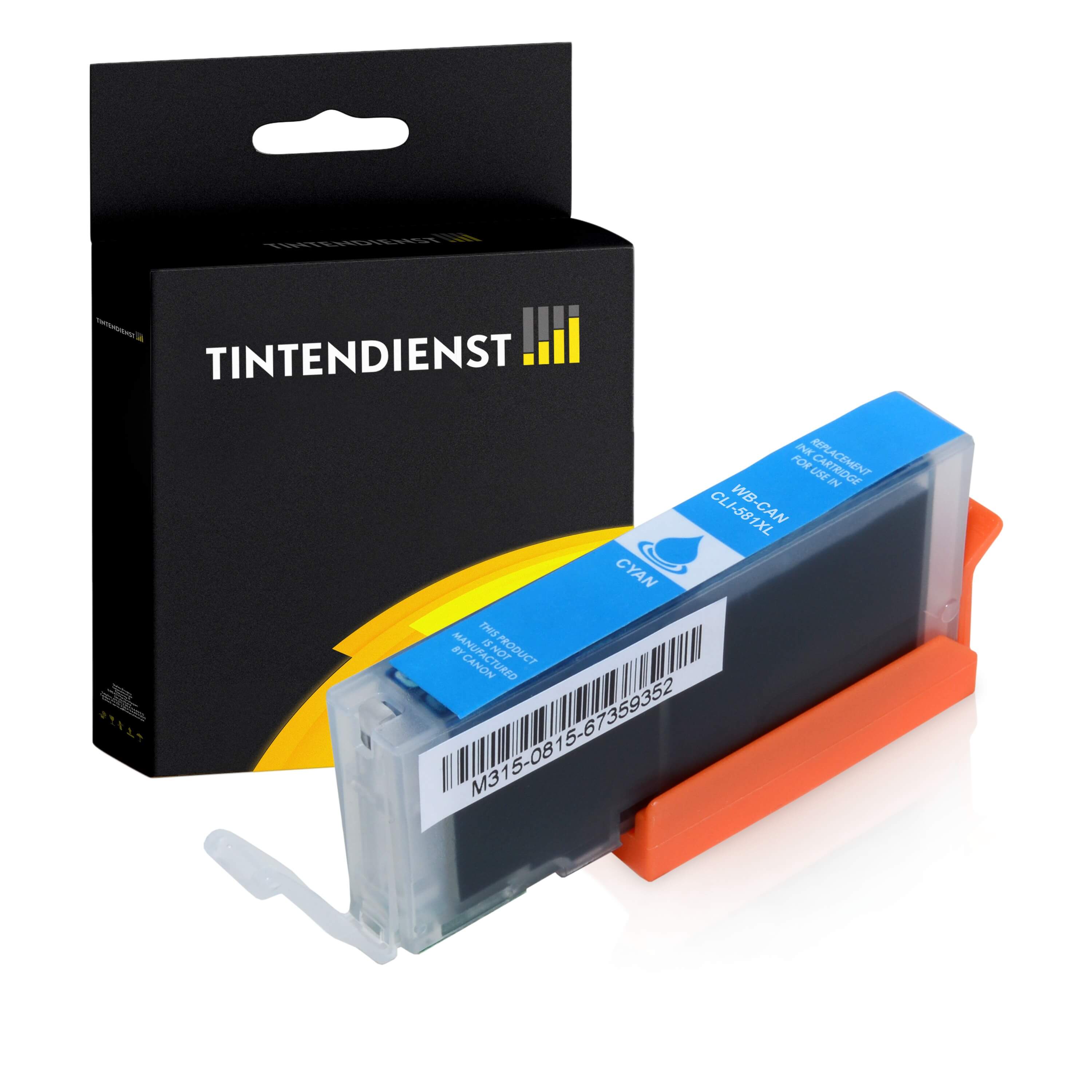 Druckerpatrone kompatibel für Canon Pixma TS 9541 C (2103C001 / CLI-581C) Cyan