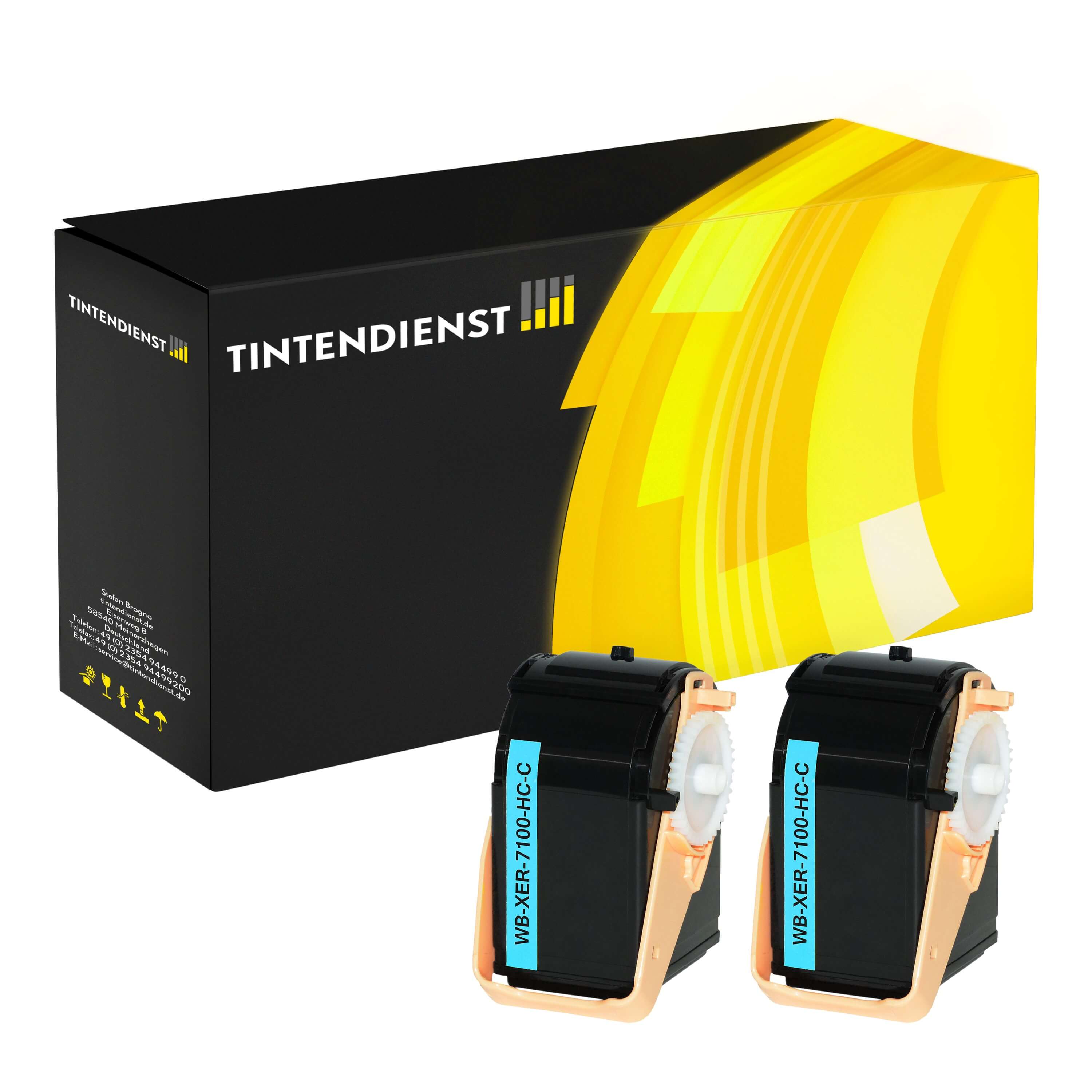 Toner kompatibel für Xerox Phaser 7100 dn (106R02602) Cyan