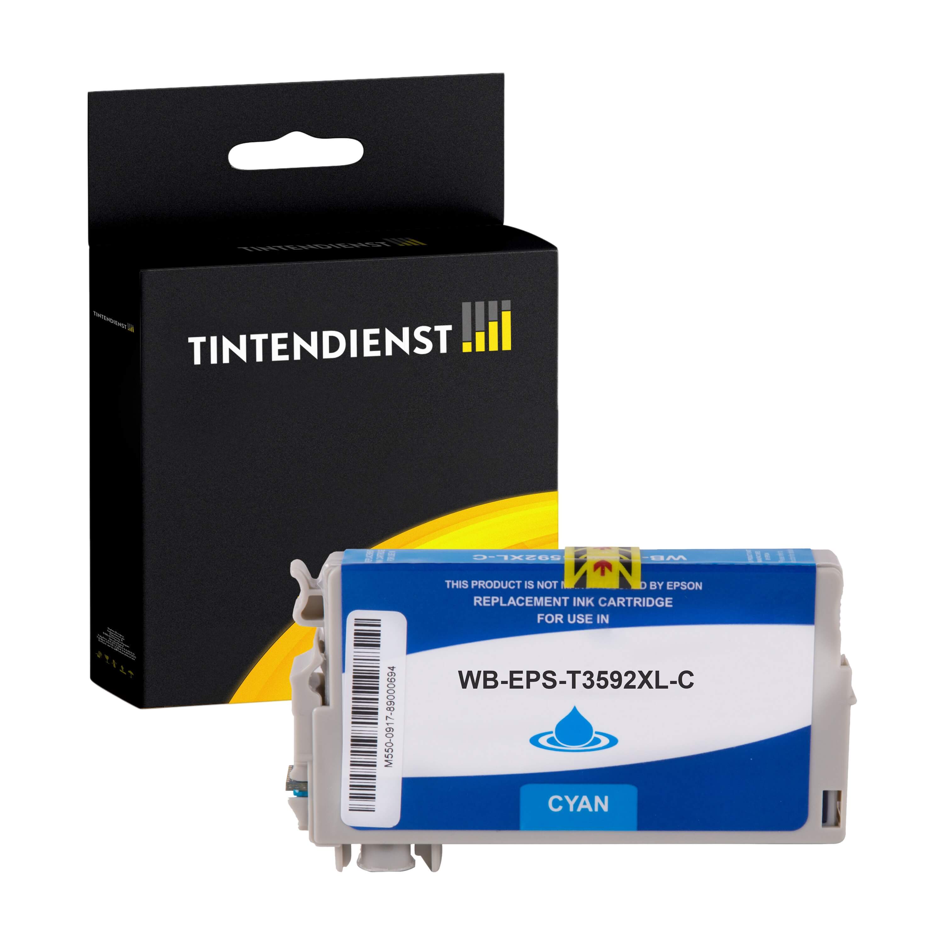 Druckerpatrone kompatibel für Epson Workforce Pro WF-4735 DTWF (C13T35924010 / 35XL) Cyan