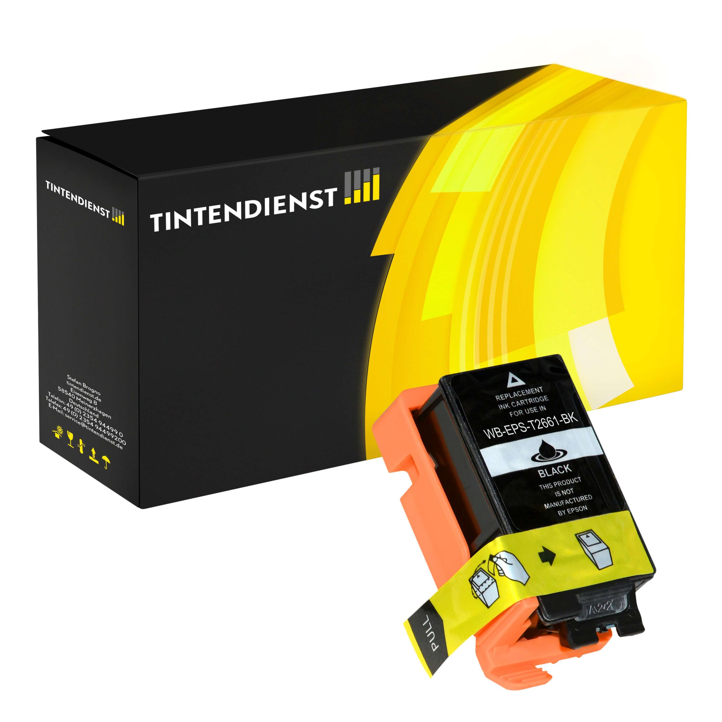 Druckerpatrone kompatibel für Epson 266 / C13T26614010 Schwarz