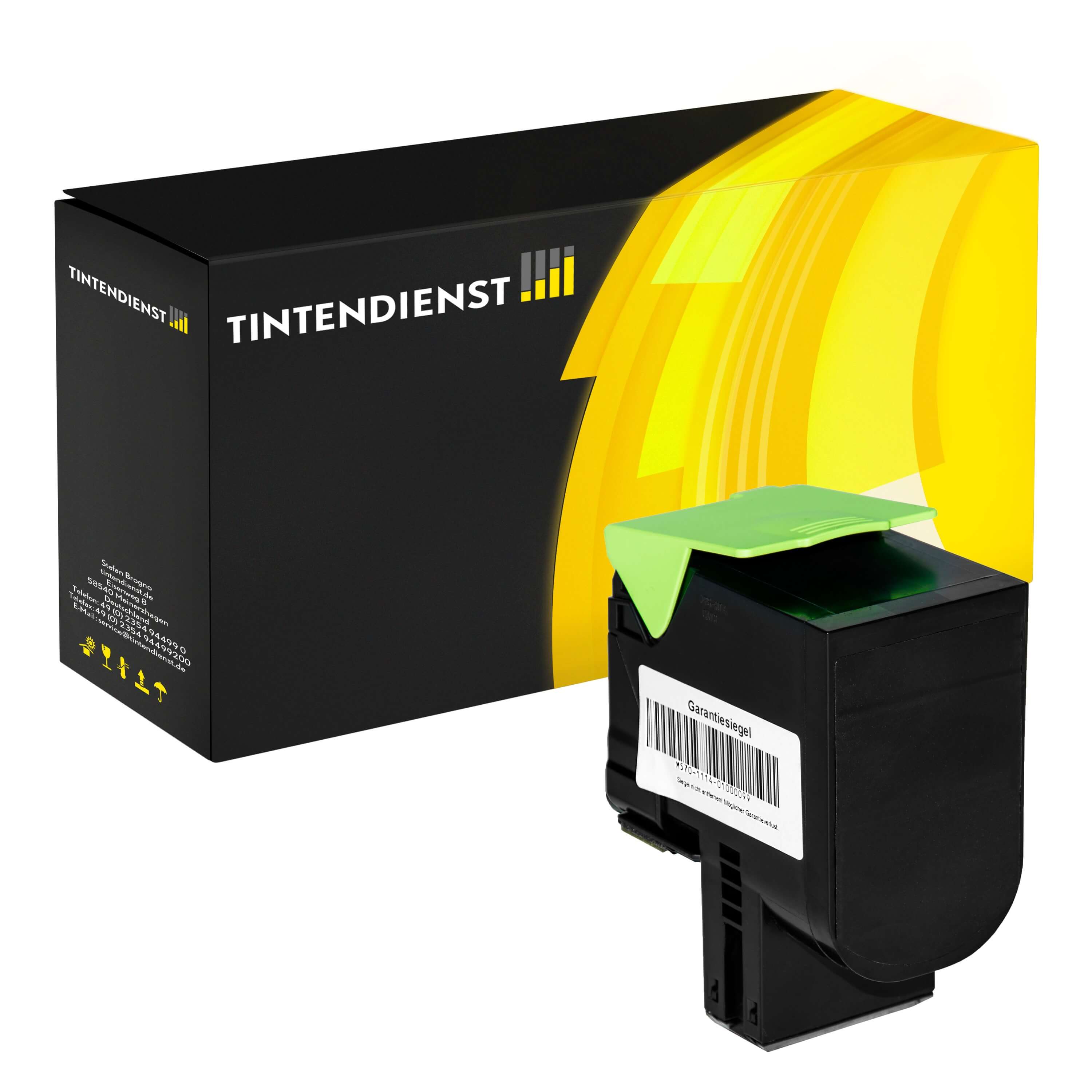 Toner kompatibel für Lexmark CX 410 de (80C0H10 / 800H1) Schwarz