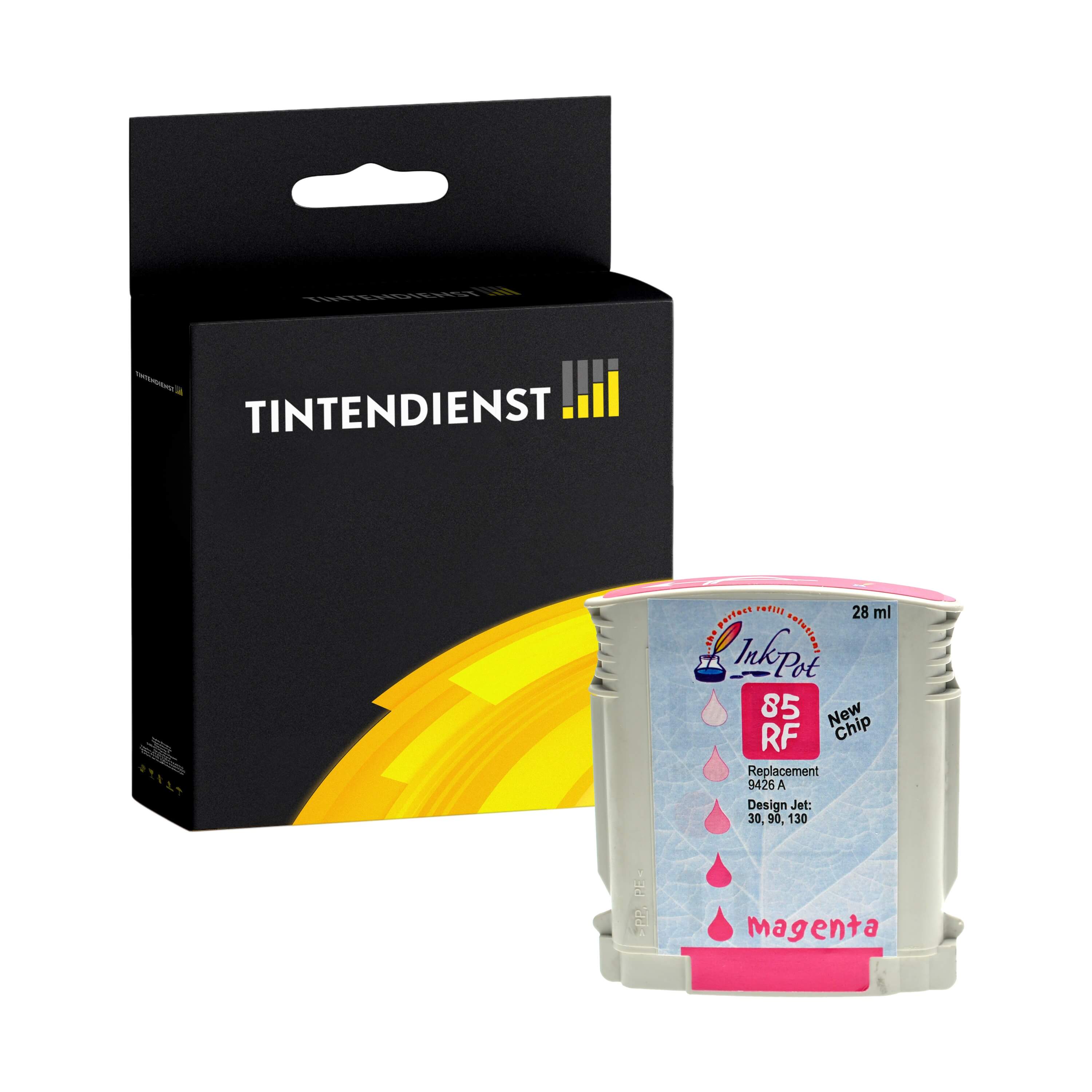 Druckerpatrone kompatibel für HP DesignJet 130 R (C9426A / 85) Magenta