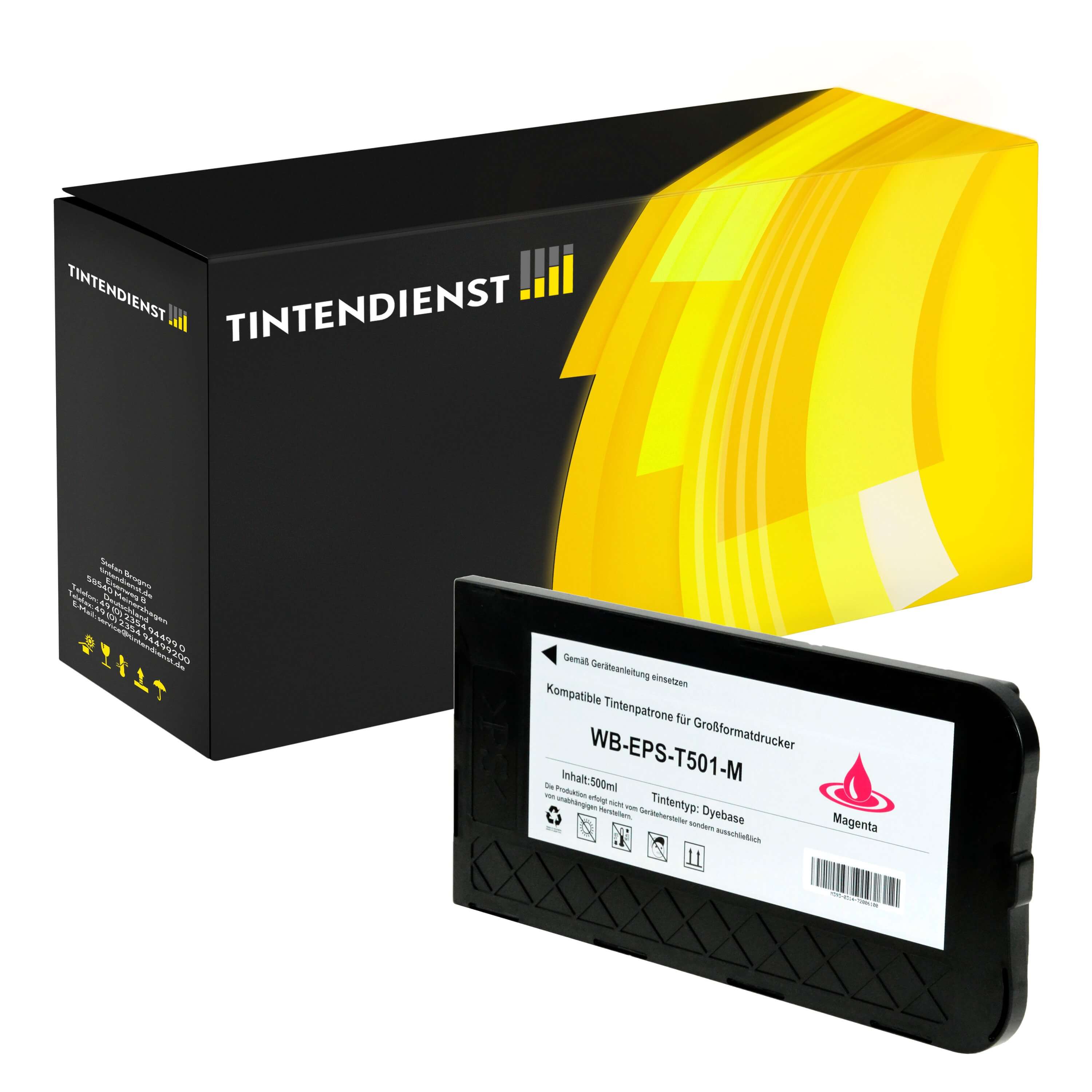 Druckerpatrone kompatibel für Epson Color Proofer 10000 (C13T501011 / T501) Magenta