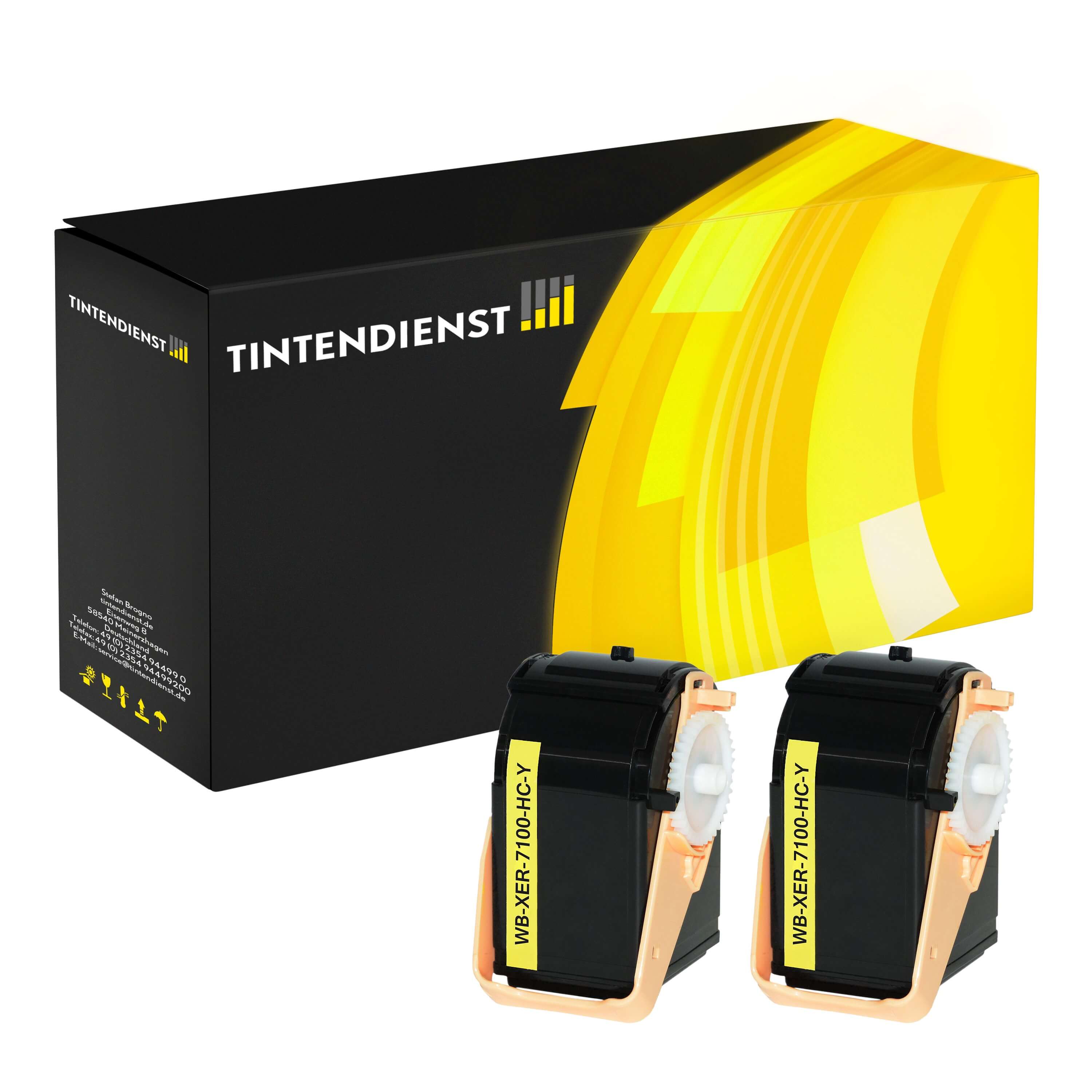 Toner kompatibel für Xerox Phaser 7100 dn (106R02604) Gelb