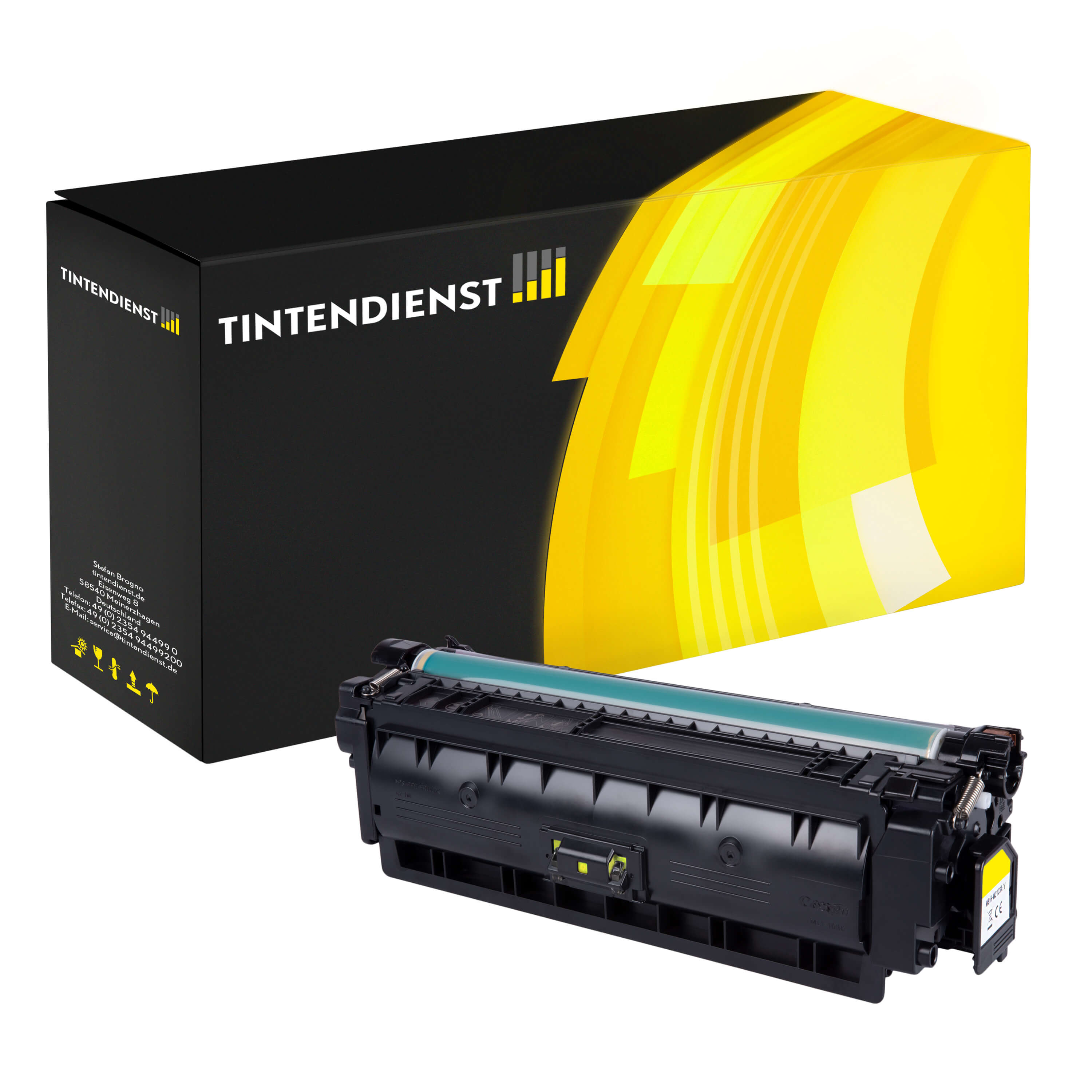 Toner kompatibel für HP Color LaserJet Enterprise M 554 Series (W2122A / 212A) Gelb