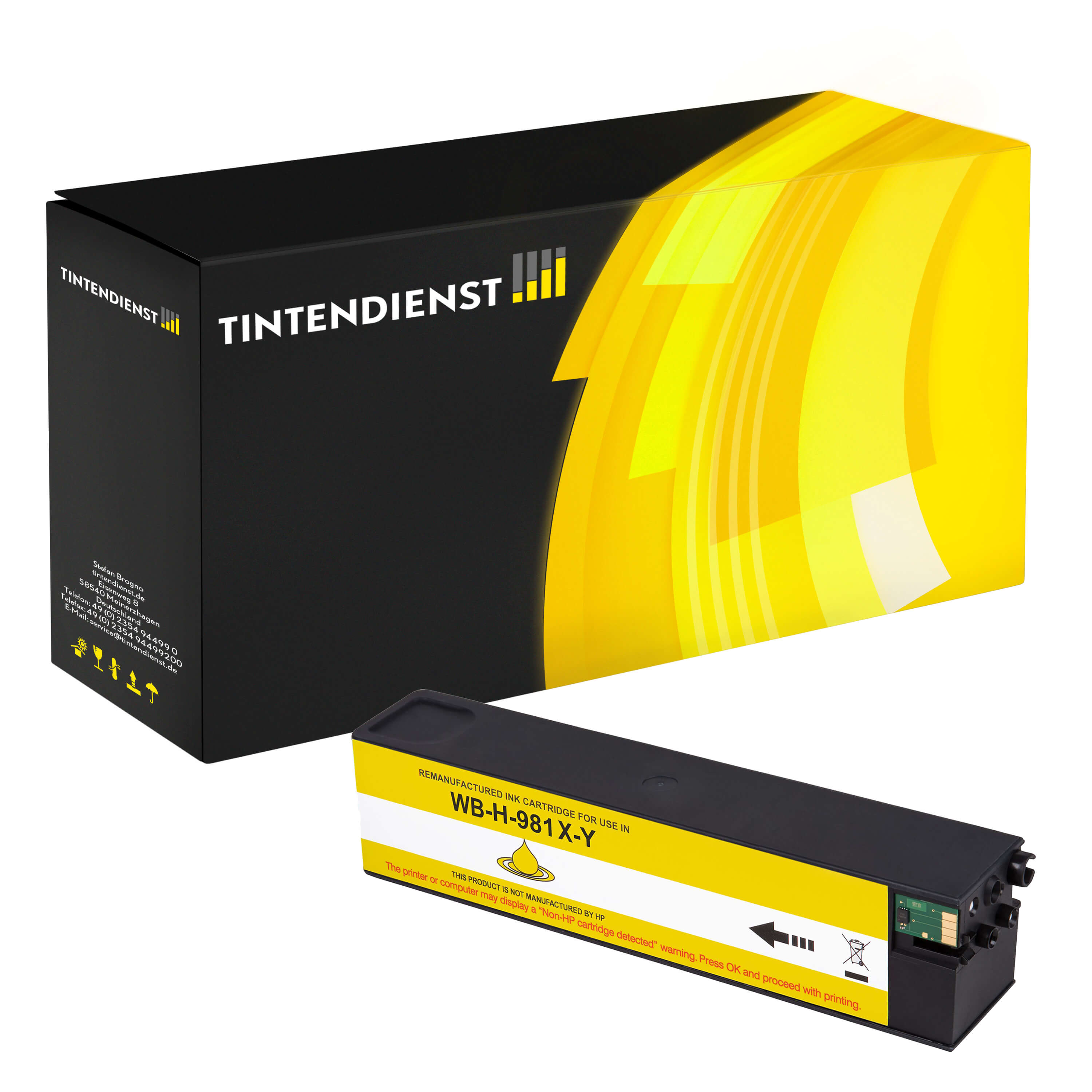 Druckerpatrone kompatibel für HP PageWide Enterprise Color 556 xh (L0R11A / 981X) Gelb