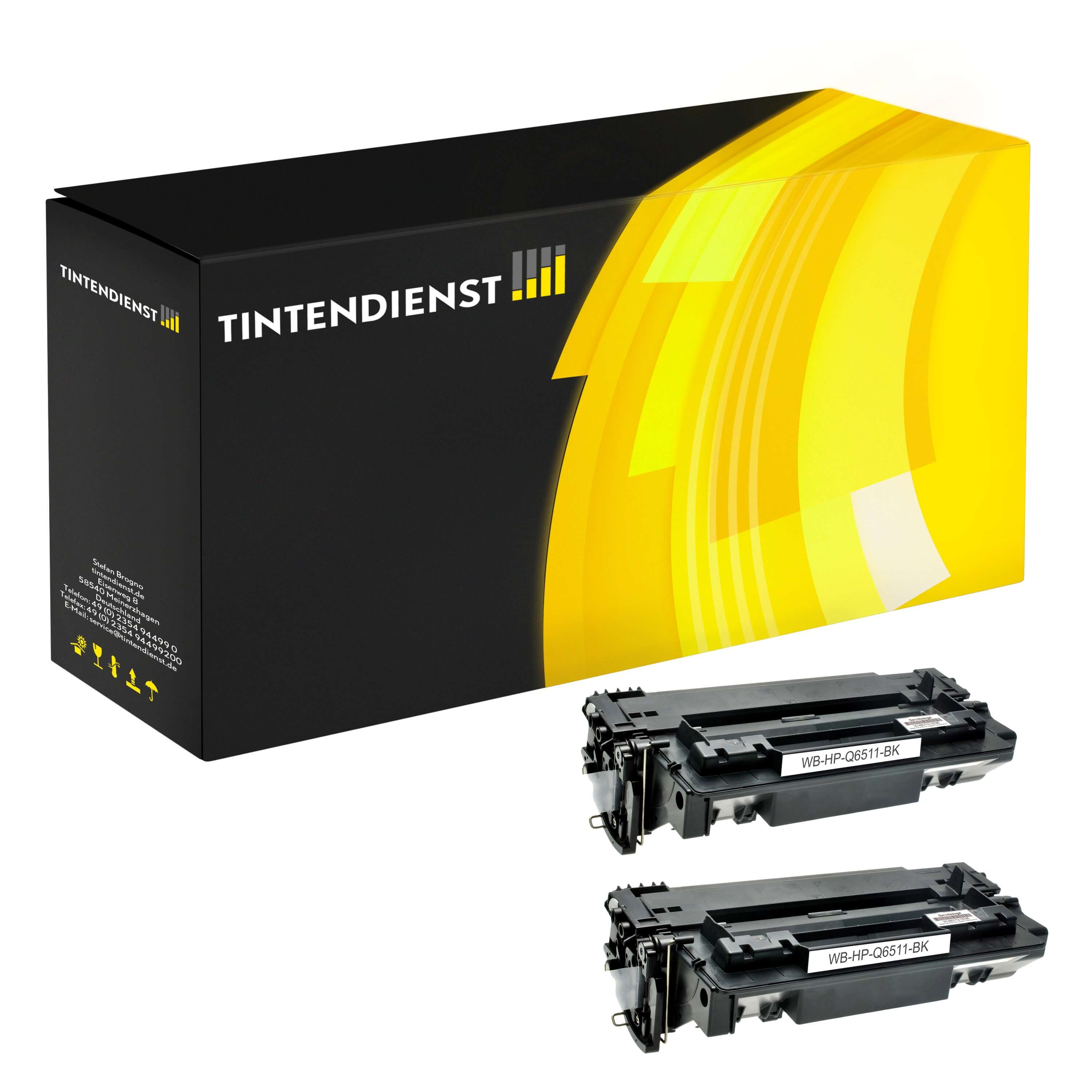 Toner kompatibel für HP LaserJet 2430 DTN (Q6511XD / 11XD) (2er Multipack) 2XL