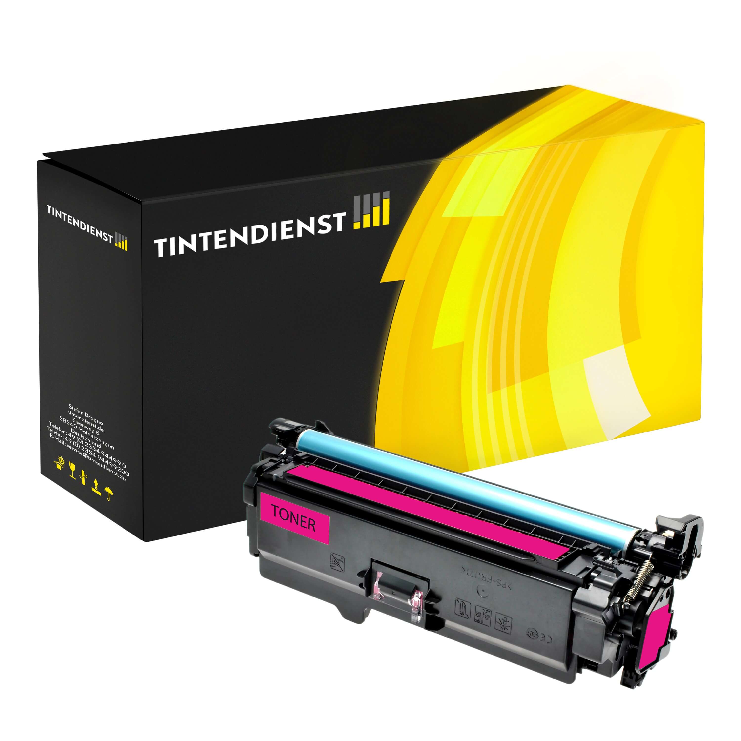 Toner kompatibel für HP Color LaserJet CP 3525 DN (CE253A / 504A) Magenta