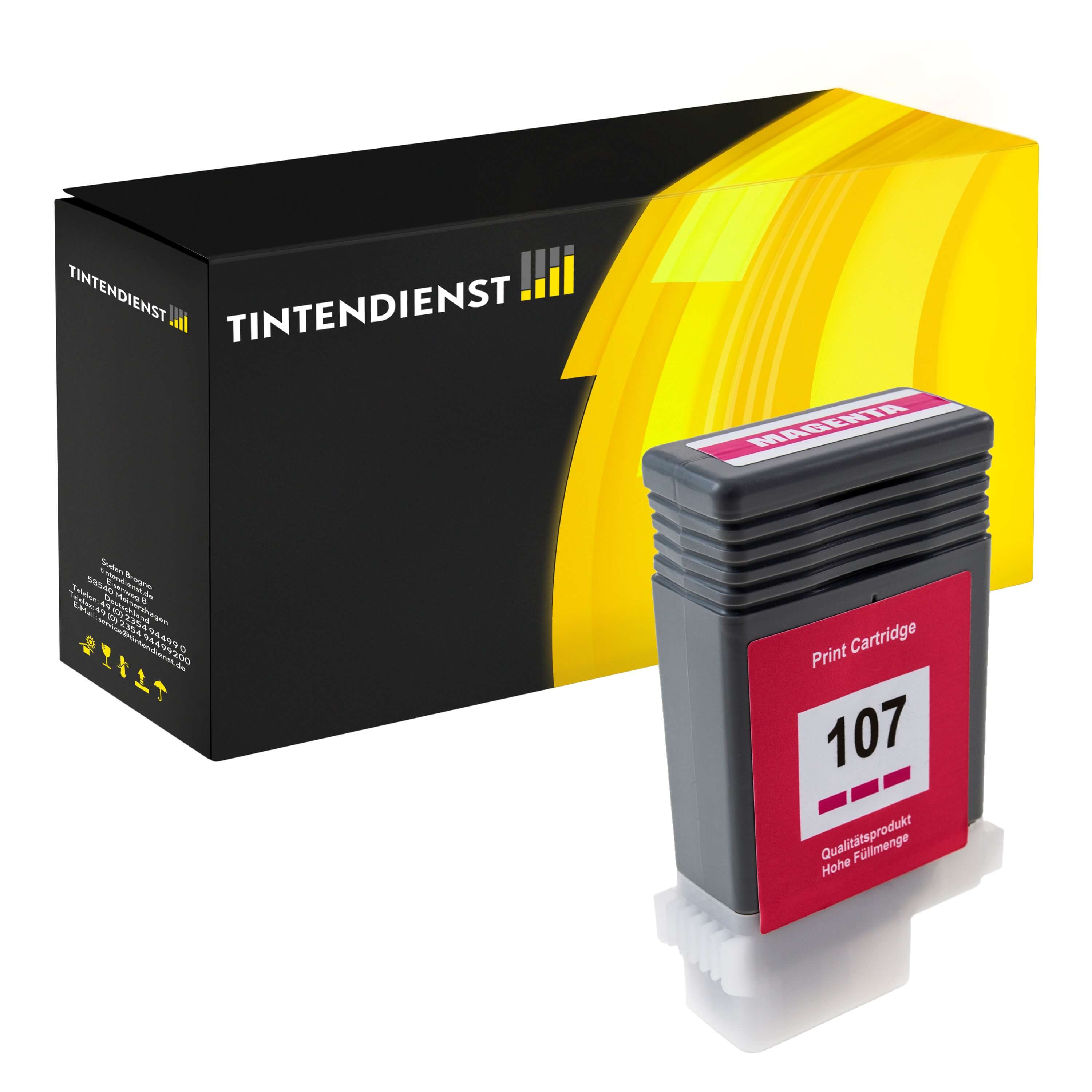 Druckerpatrone kompatibel für Canon imagePROGRAF IPF 670 Series (6707B001 / PFI-107M) Magenta