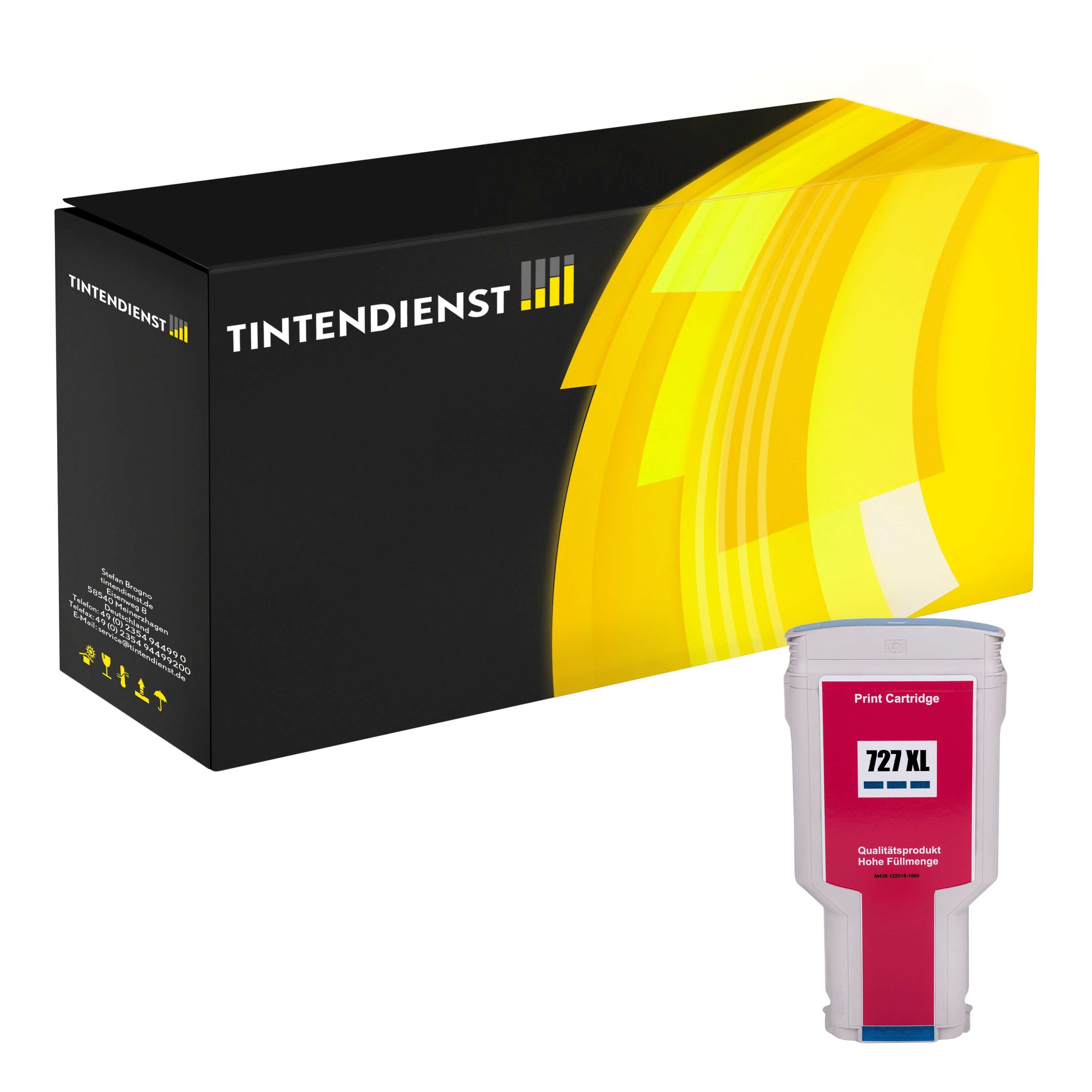 Druckerpatrone kompatibel für HP DesignJet T 730 (F9K17A / 728) Cyan