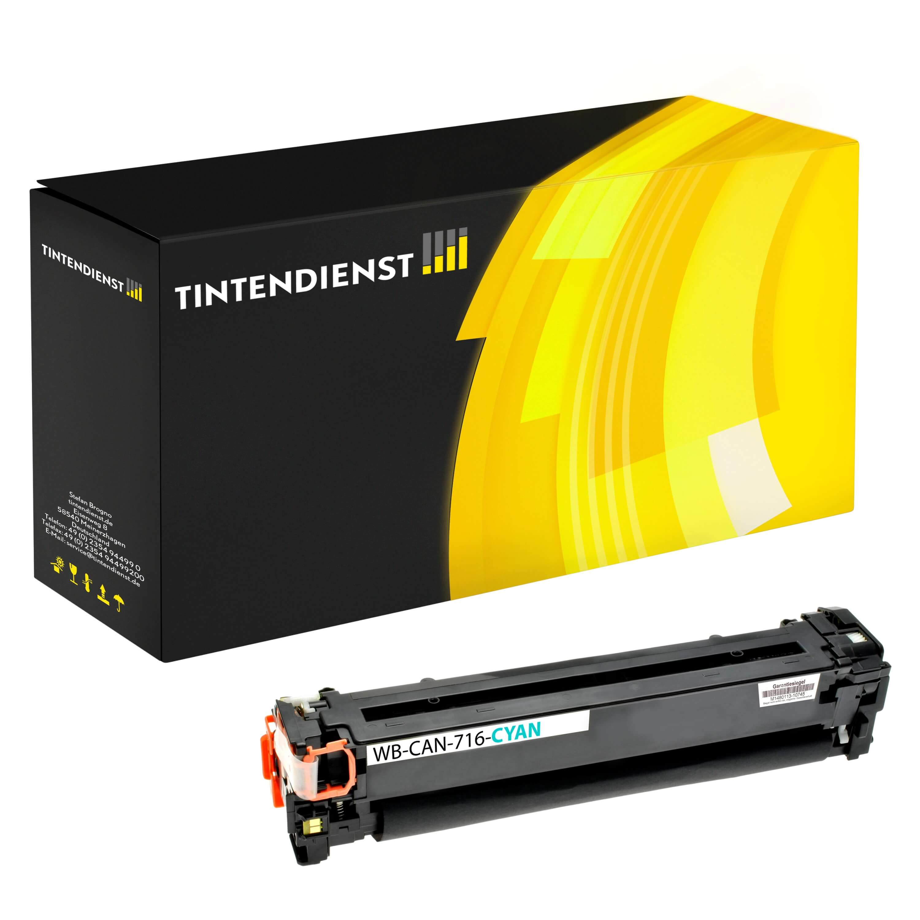 Toner kompatibel für Canon i-SENSYS LBP-5050 n (1979B002 / 716C) Cyan