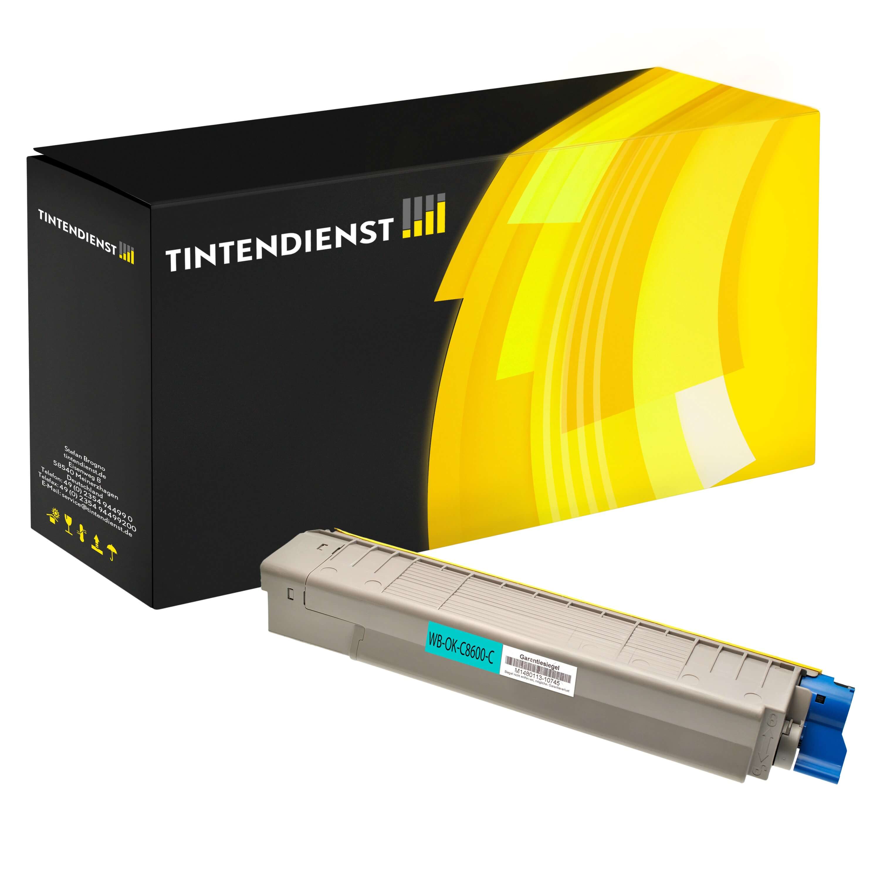 Toner kompatibel für OKI C 8600 N (43487711) Cyan