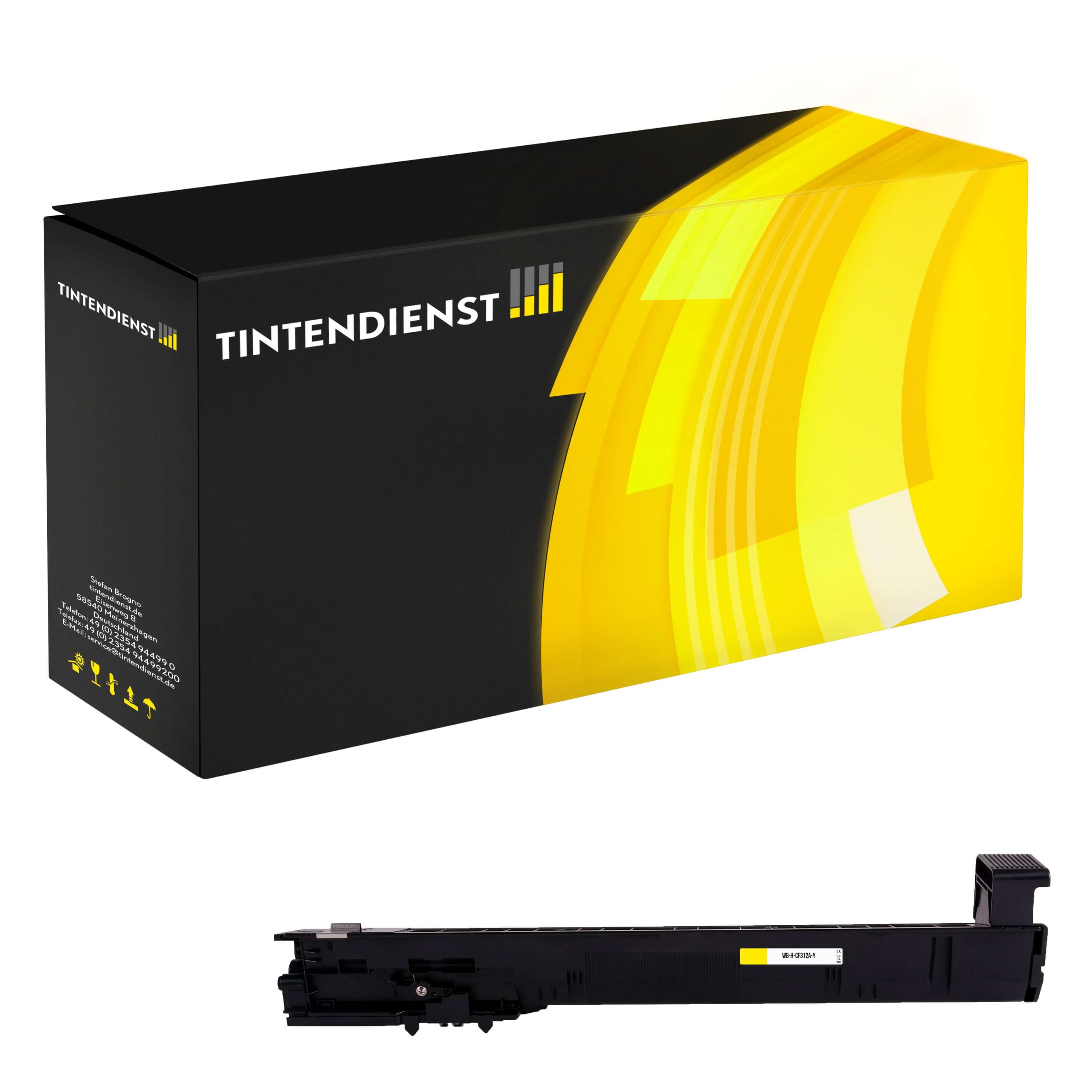 Toner kompatibel für HP Color LaserJet Enterprise M 855 x plus NFC (CF312A / 826A) Gelb