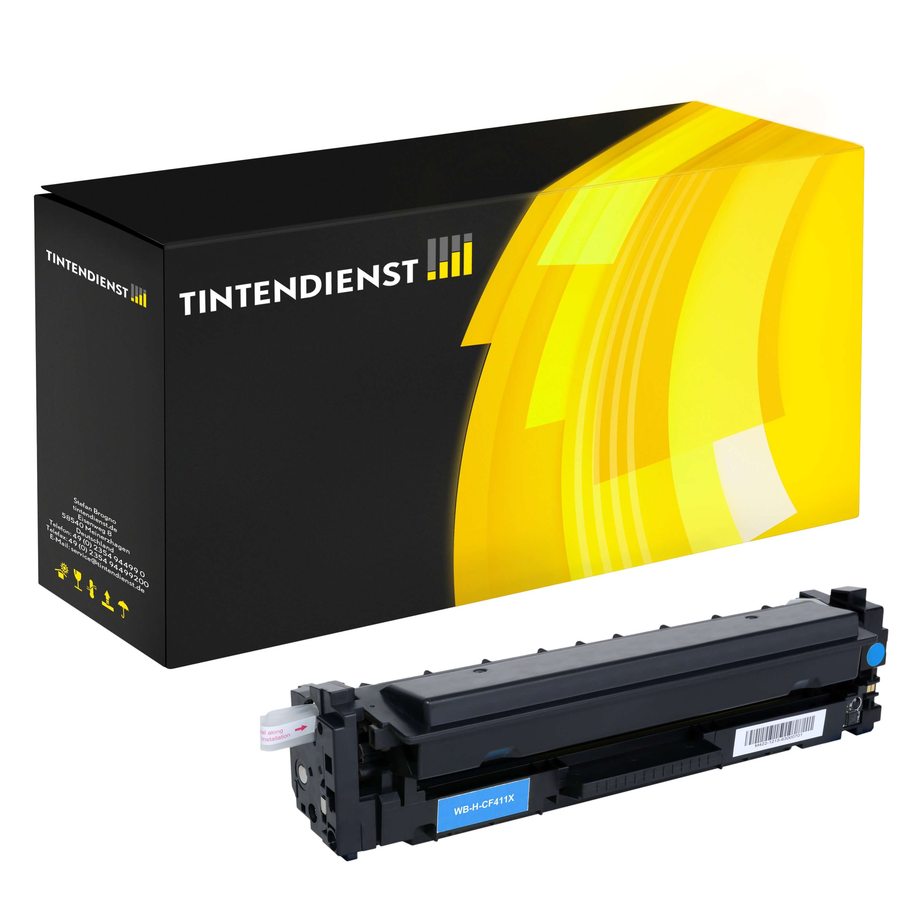 Toner kompatibel für HP Color LaserJet Pro M 452 dn (CF411X / 410X) Cyan