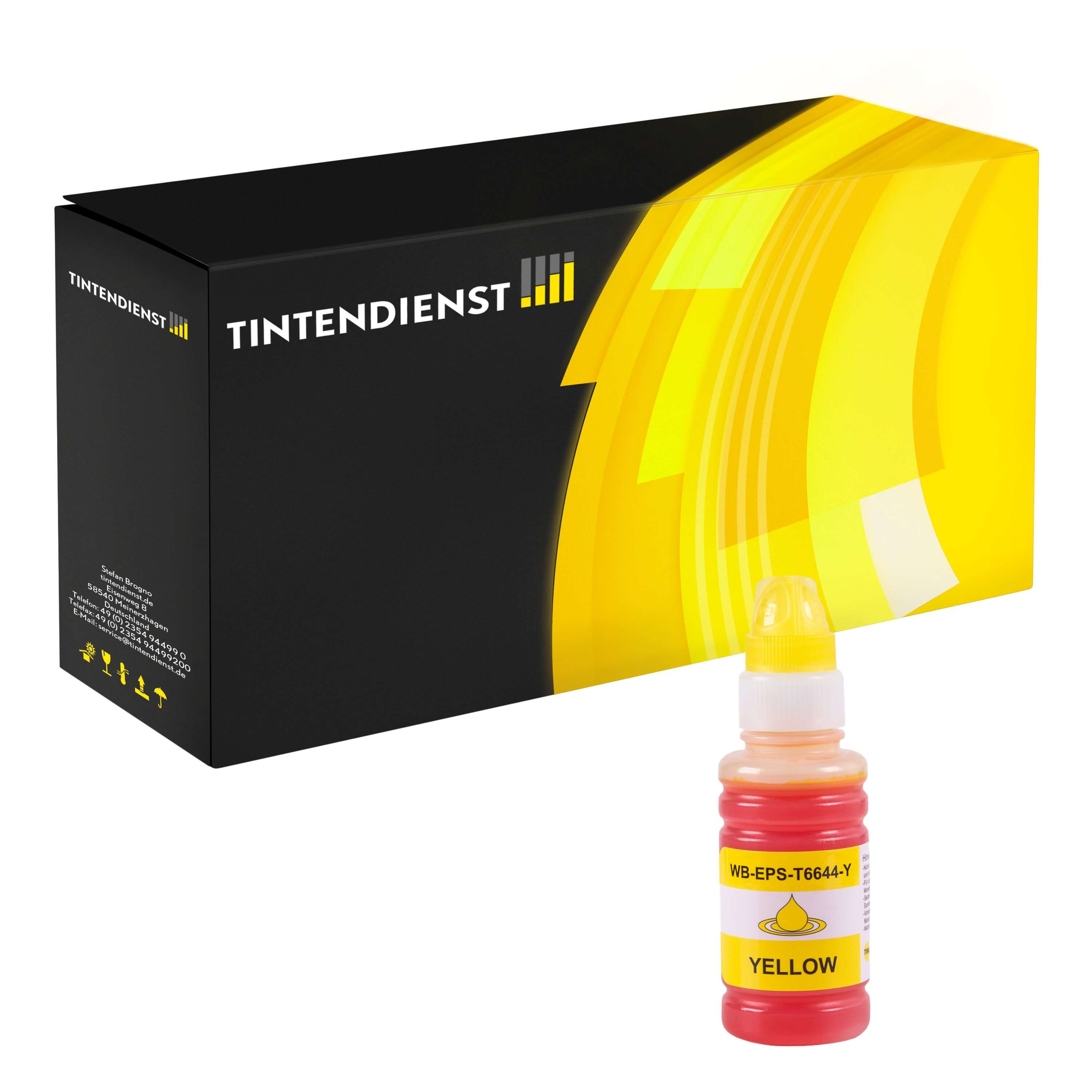 Tintentank kompatibel für Epson EcoTank ITS L 3060 (C13T664440 / 664) Gelb