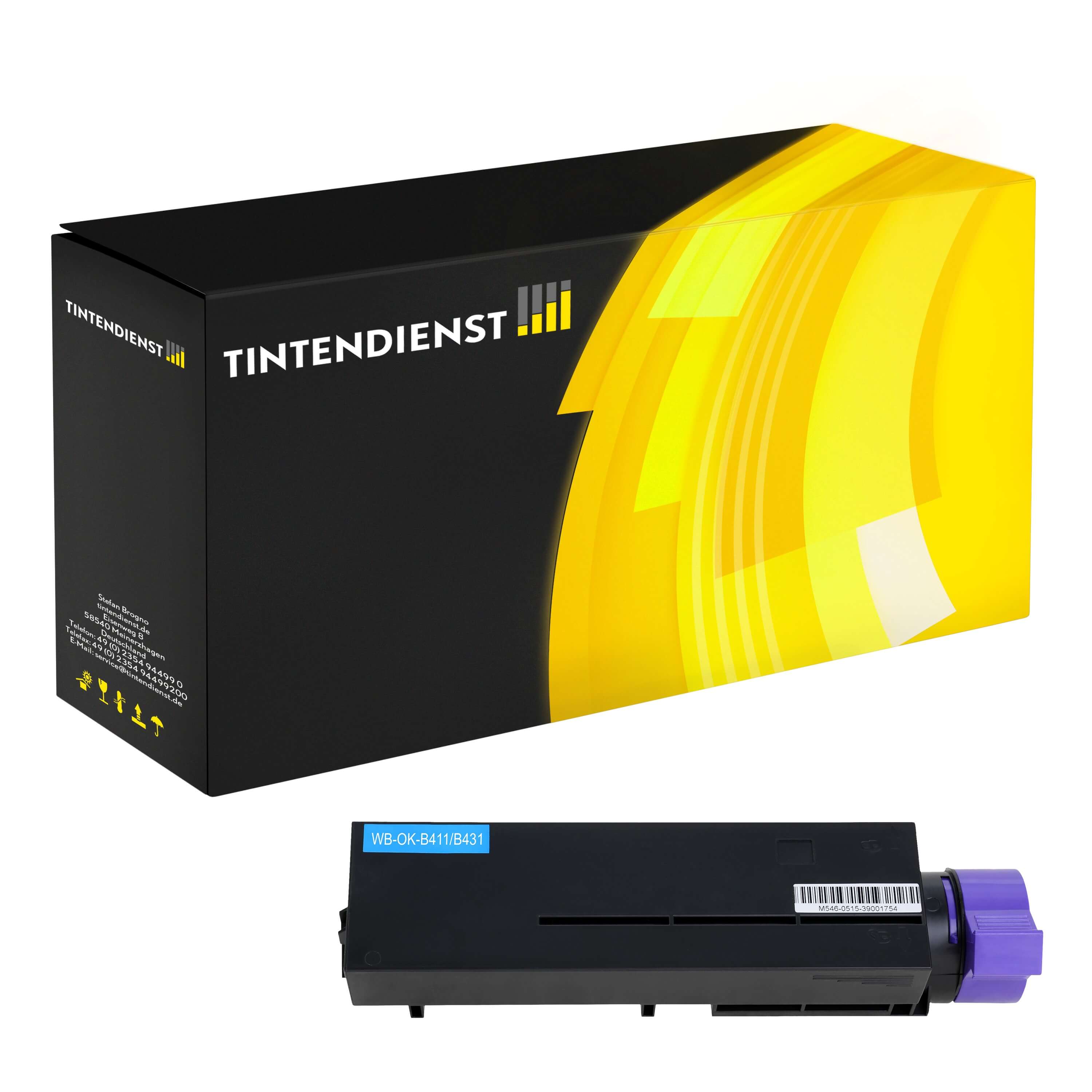 Toner kompatibel für OKI B 431 D (44574702) Schwarz