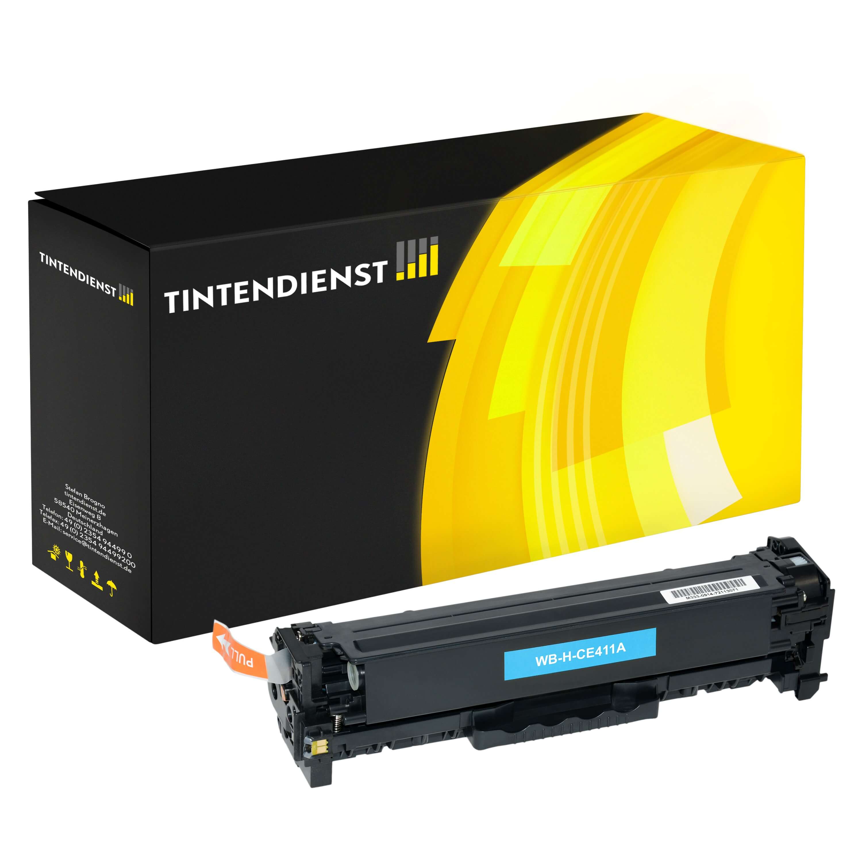 Toner kompatibel für HP LaserJet Pro 300 color M 351 A (CE411A / 305A) Cyan