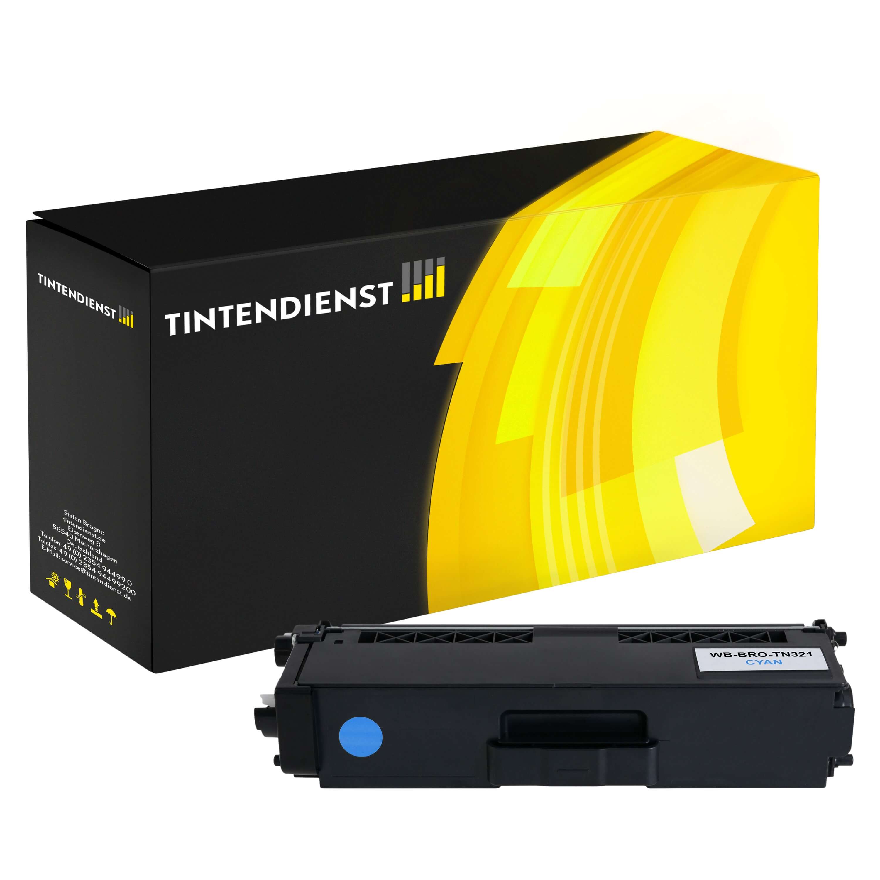 Toner kompatibel für Brother DCP-L 8450 CDW (TN-321C) Cyan