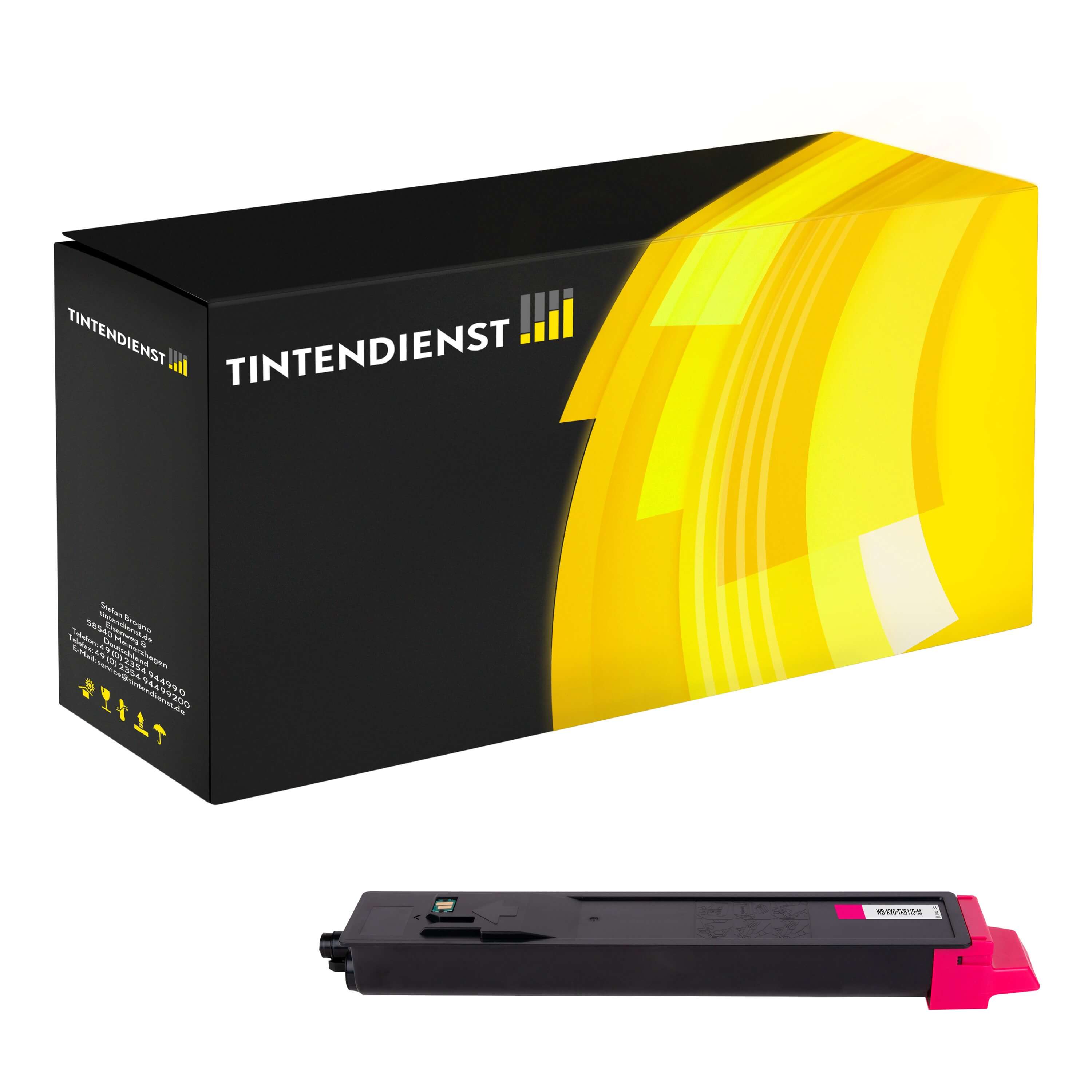 Toner kompatibel für Kyocera Ecosys M 8124 cidn (1T02P3BNL0 / TK-8115M) Magenta