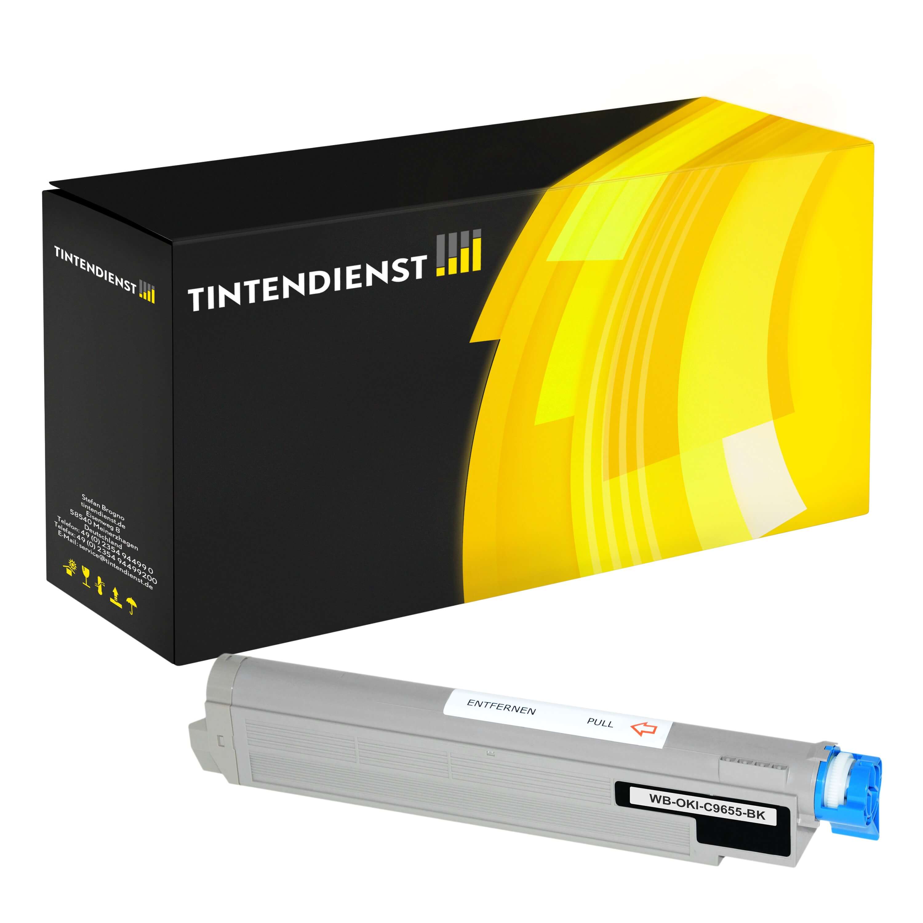 Toner kompatibel für OKI C 9655 Series (43837132) Schwarz