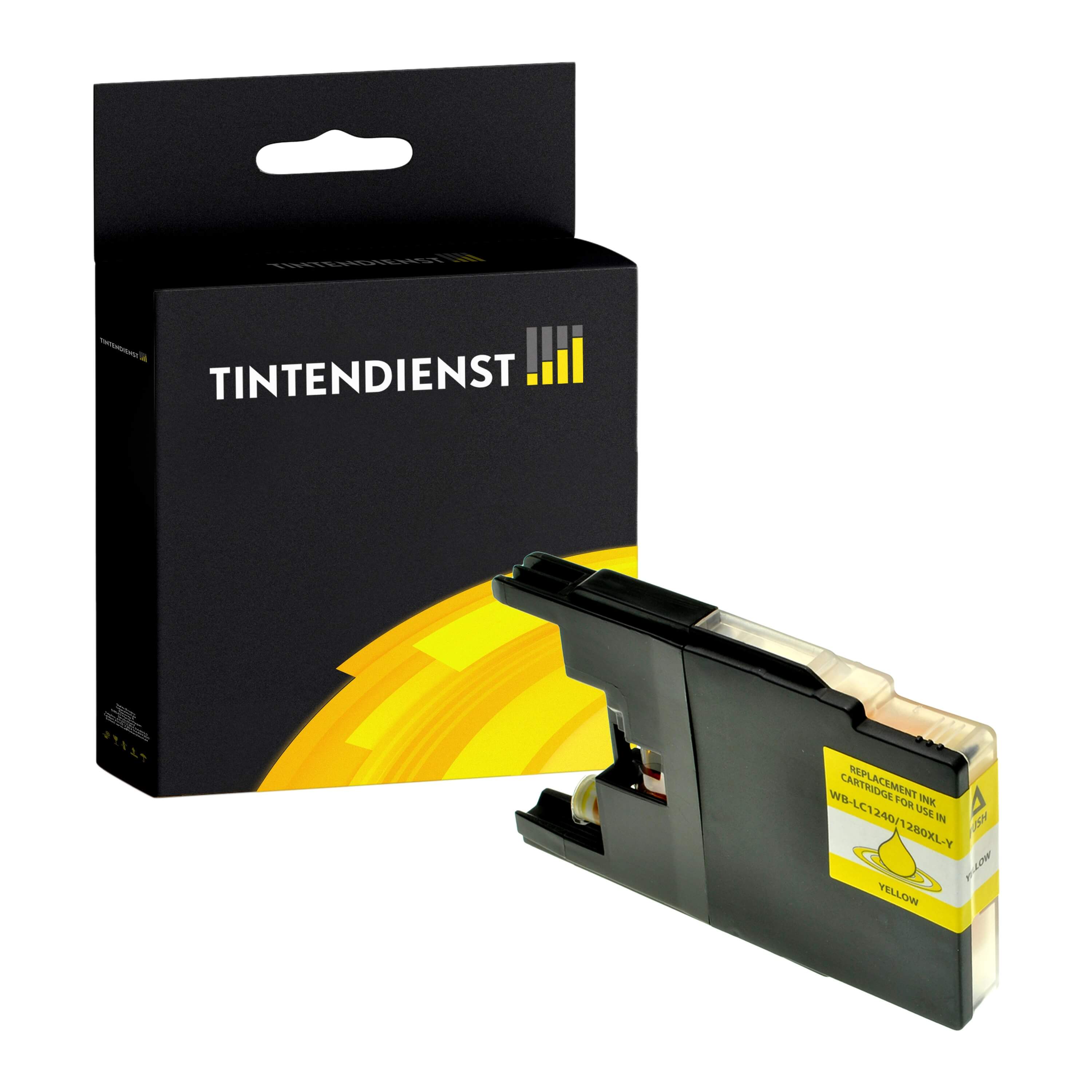 Druckerpatrone kompatibel für Brother MFC-J 6710 DW (LC-1280XLY) Gelb XL