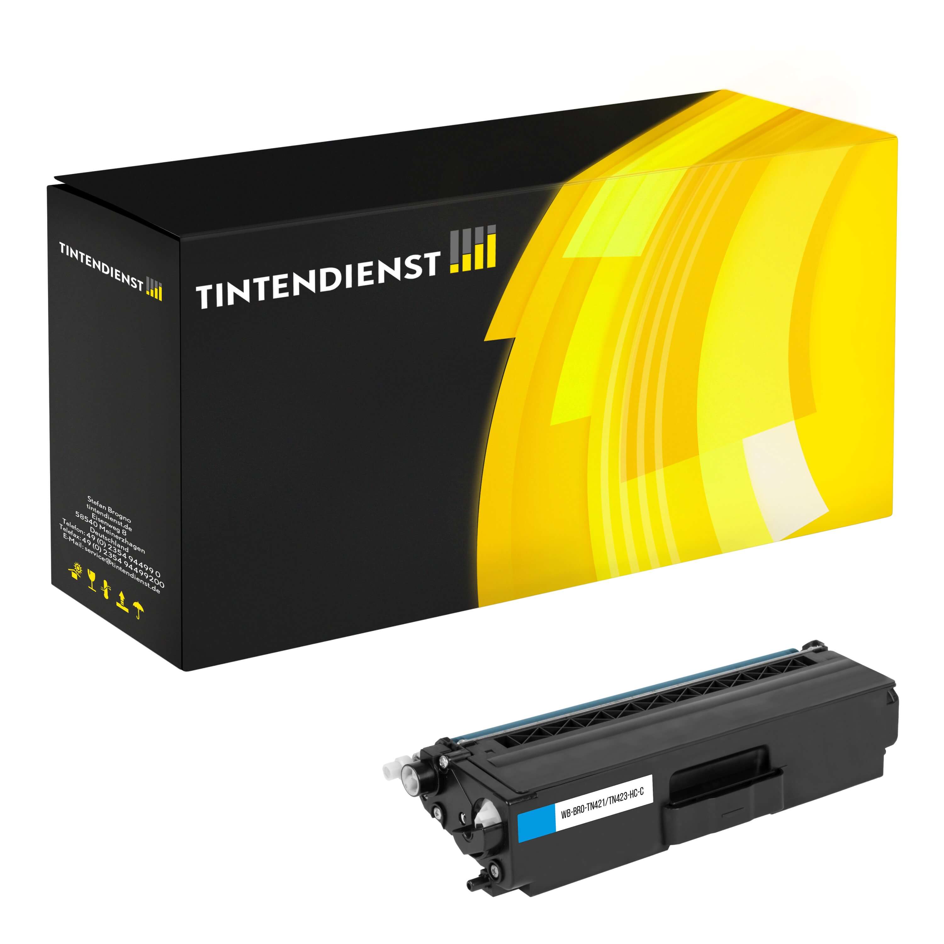 Toner kompatibel für Brother MFC-L 8900 CDW (TN-421C) Cyan