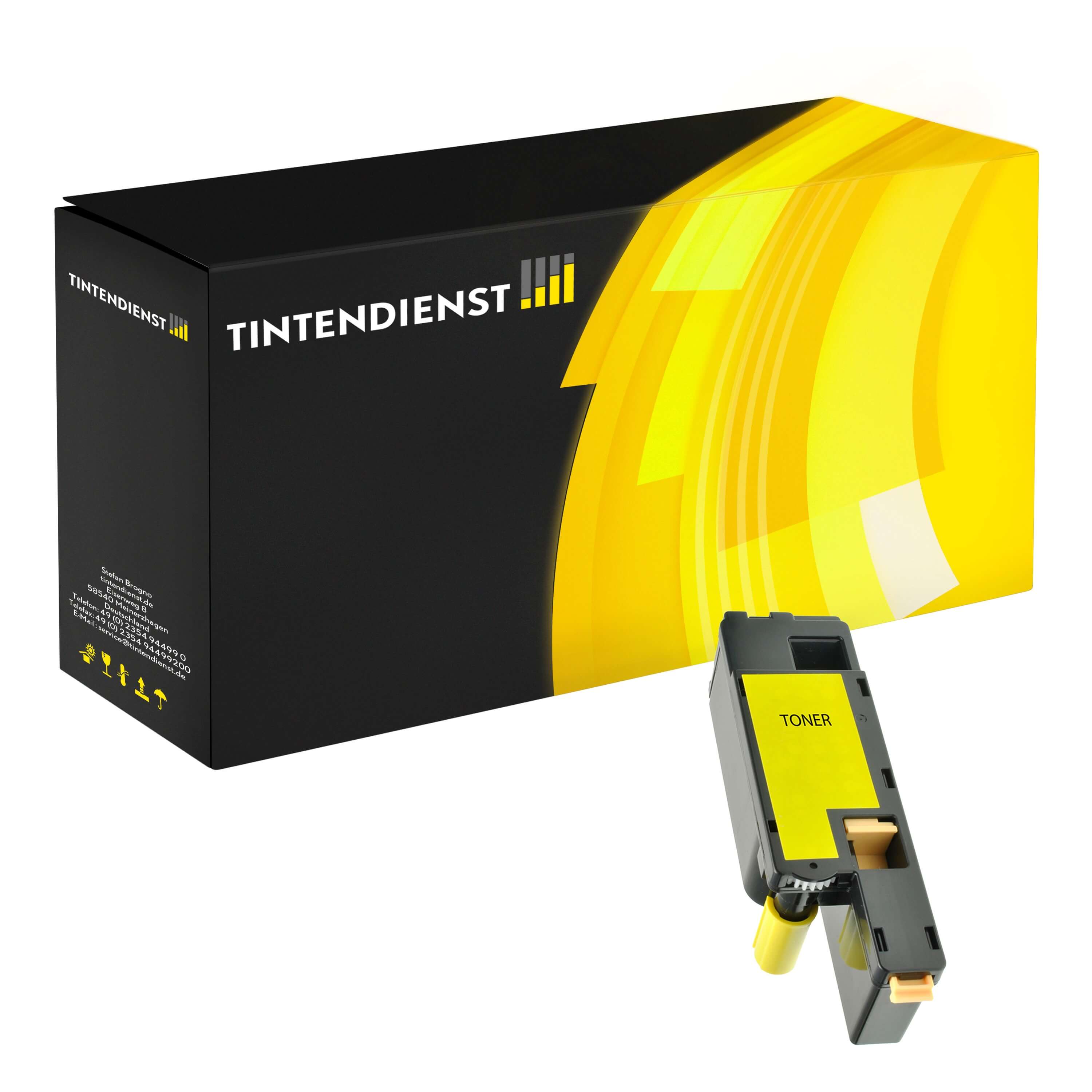 Toner kompatibel für Dell C 1700 Series (593-11143 / W8X8P) Gelb