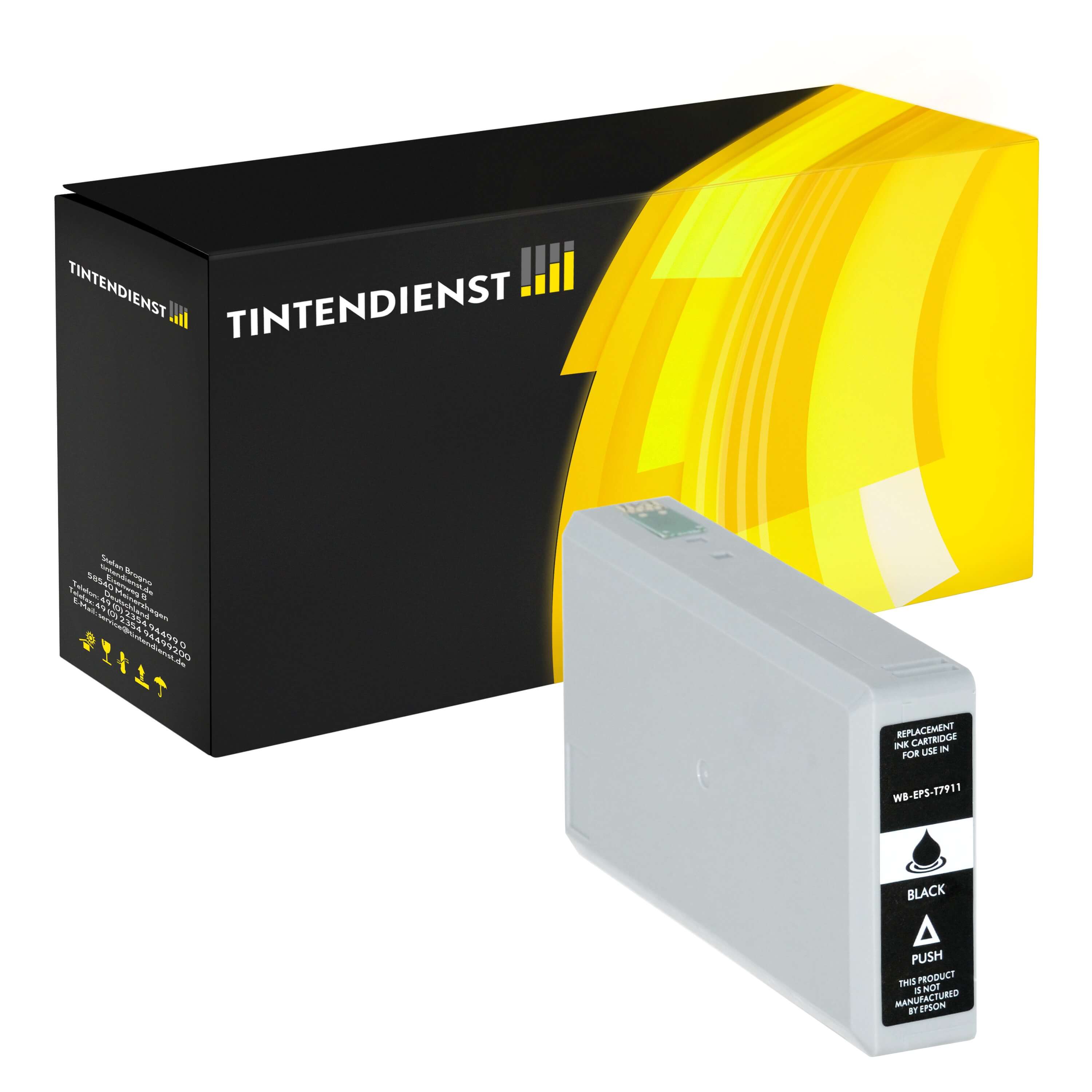 Druckerpatrone kompatibel für Epson Workforce Pro WF-5600 Series (C13T79114010 / 79) Schwarz