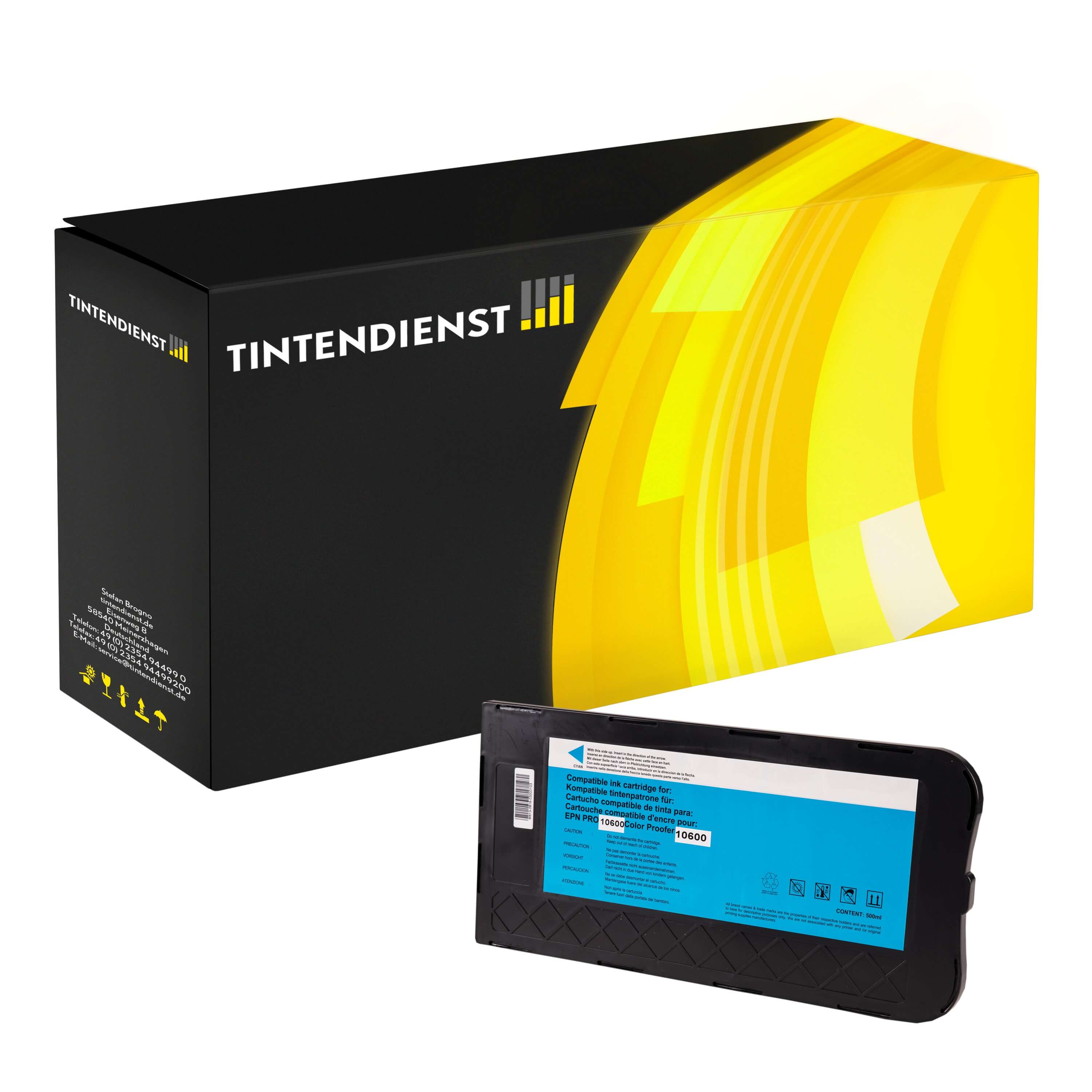 Druckerpatrone kompatibel für Epson Stylus Pro 10600 (C13T549200 / T5492) Cyan