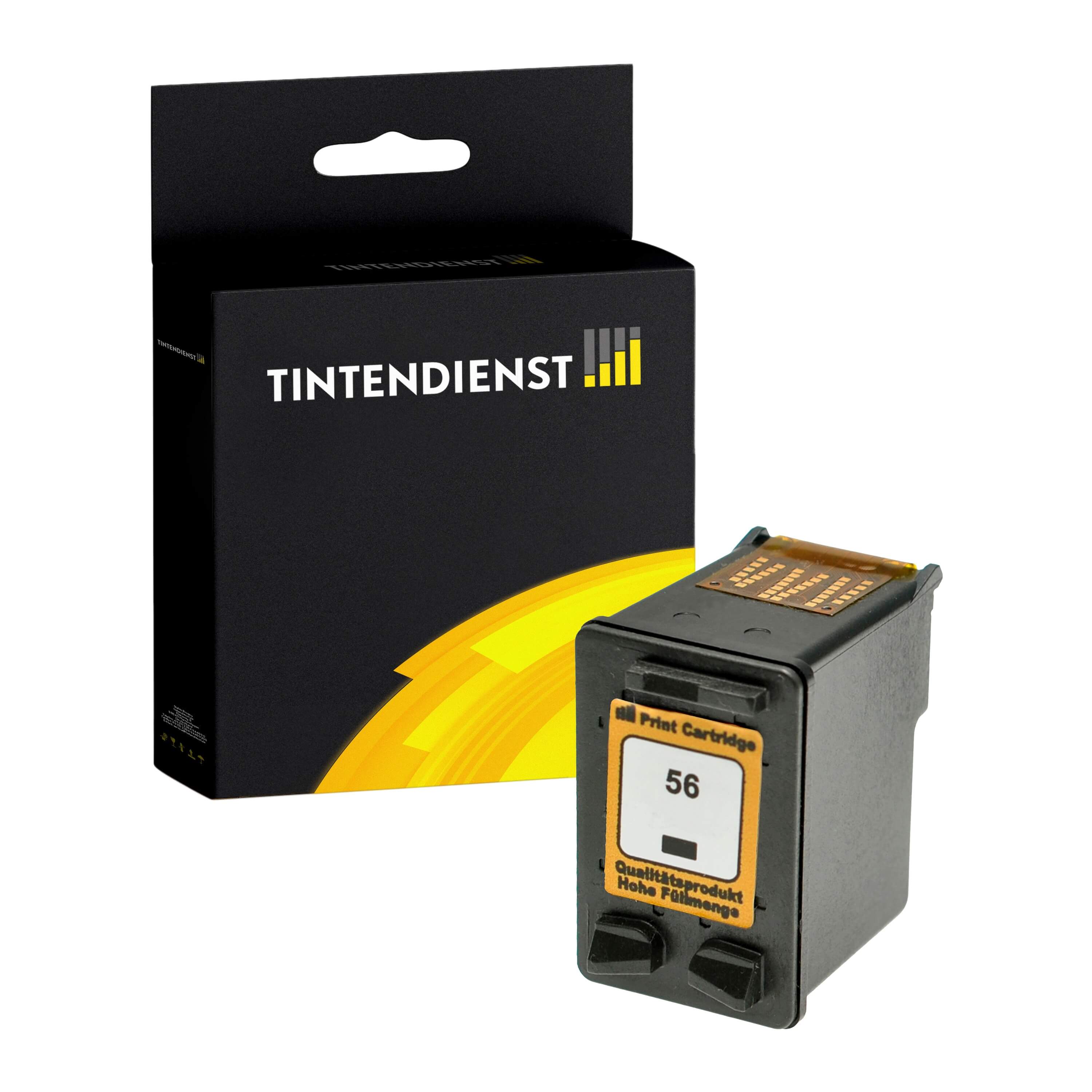 Druckerpatrone kompatibel für HP OfficeJet 5610 XI (C6656AE / 56) Schwarz