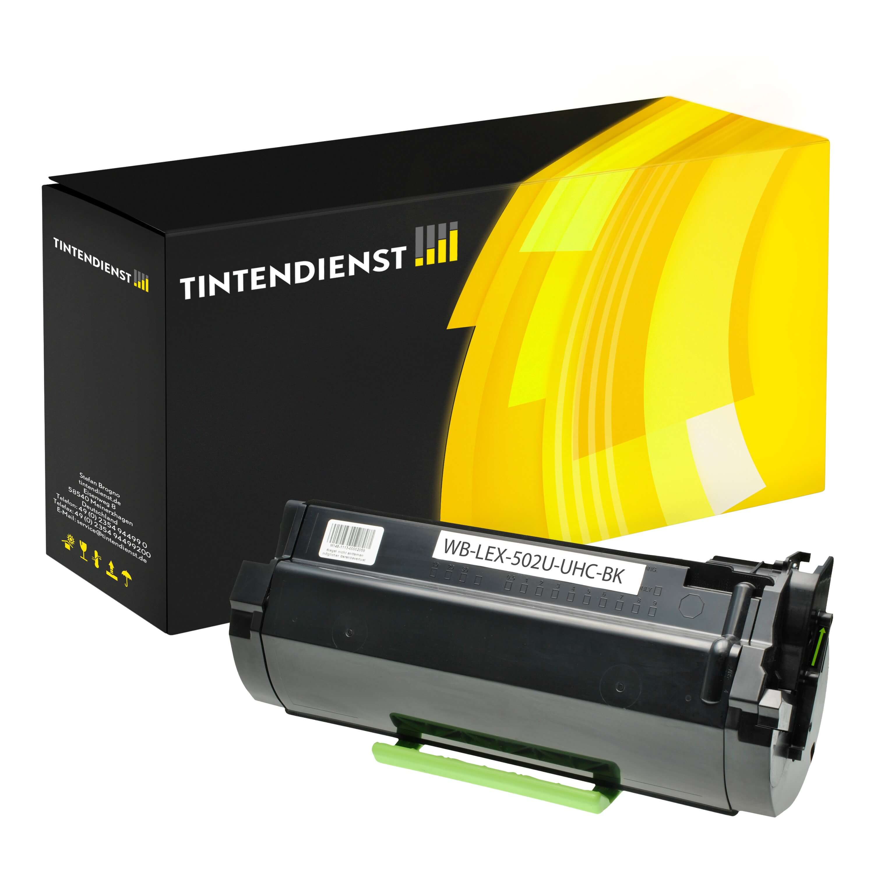 Toner kompatibel für Lexmark MS 610 dtn (50F0UA0 / 502UA) Schwarz