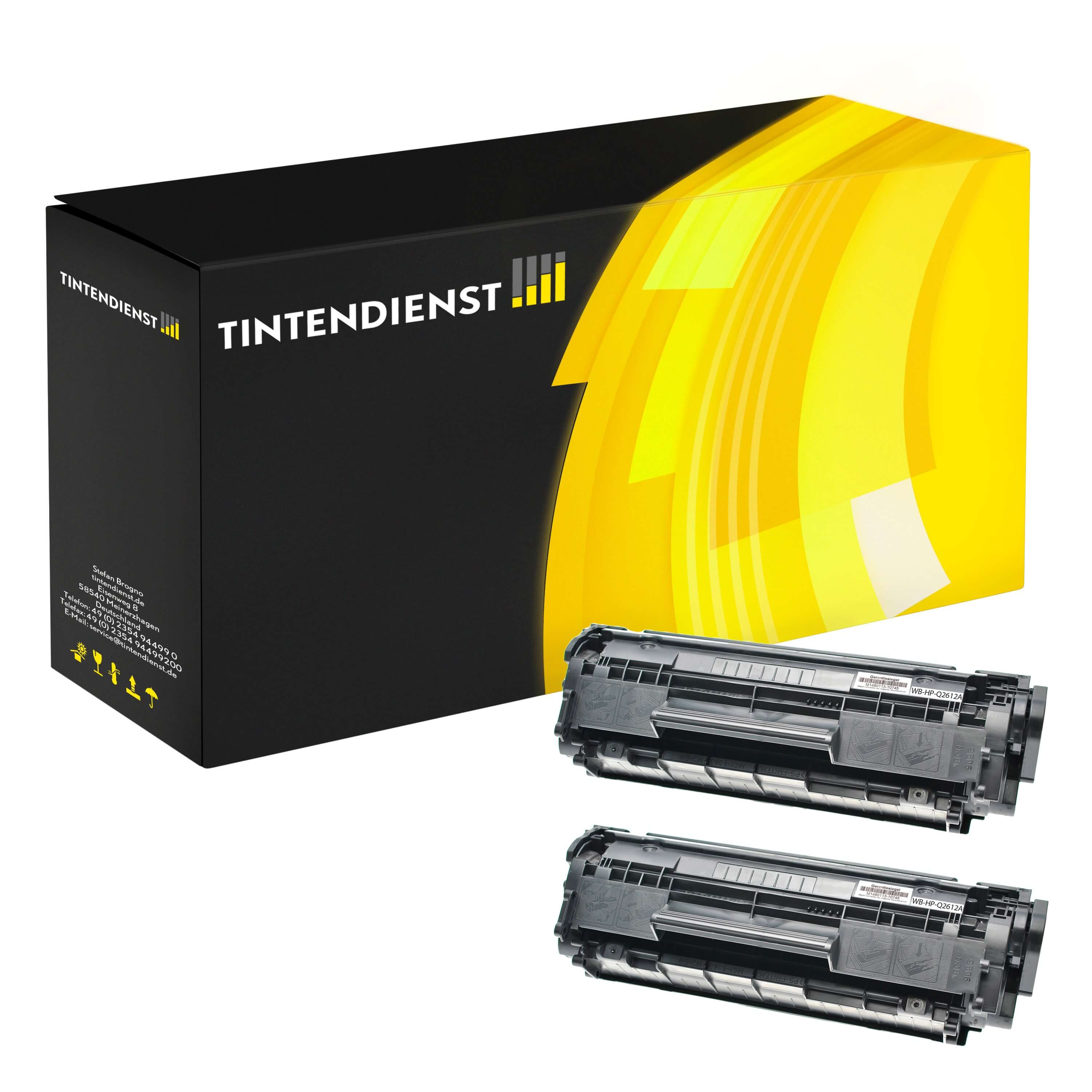 Toner kompatibel für HP LaserJet M 1319 F MFP (Q2612AD / 12AD) (2er Multipack)