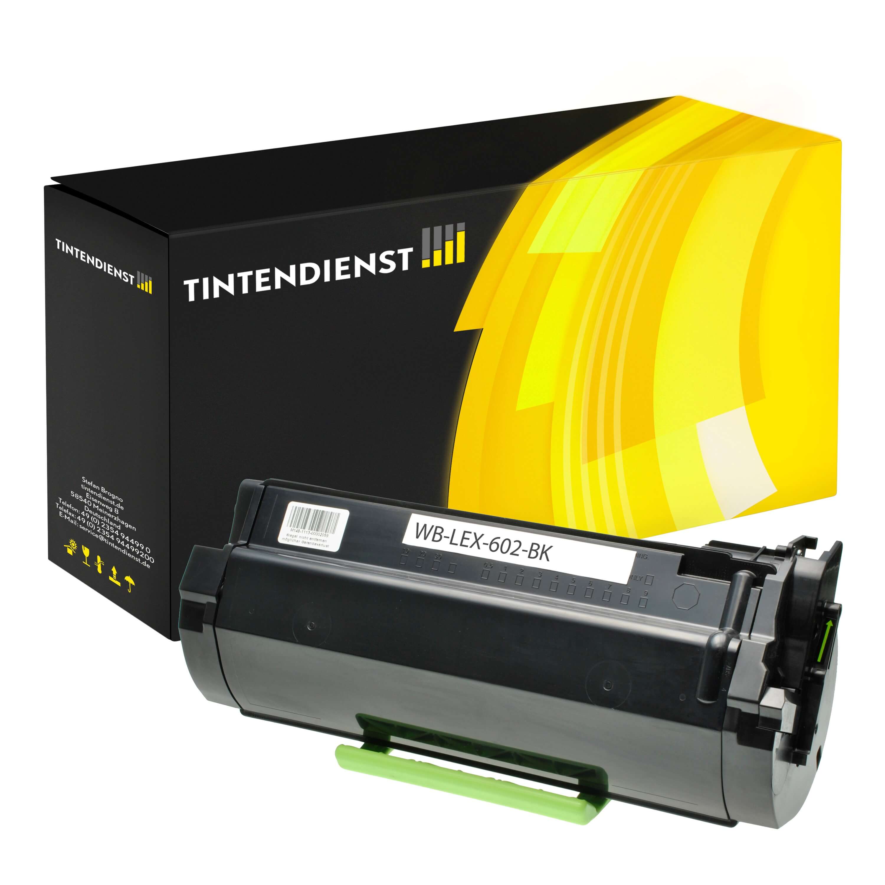Toner kompatibel für Lexmark MX 511 Series (60F2000 / 602) Schwarz