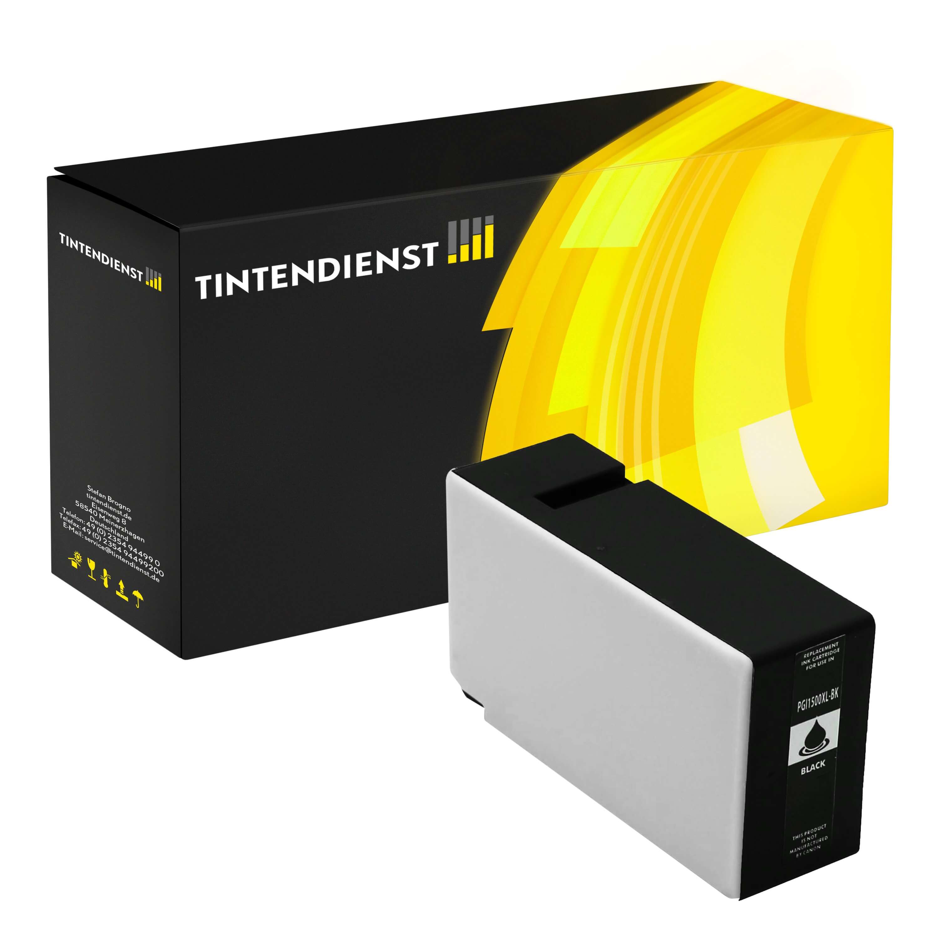 Druckerpatrone kompatibel für Canon PGI-1500XLBK / 9182B001 Schwarz