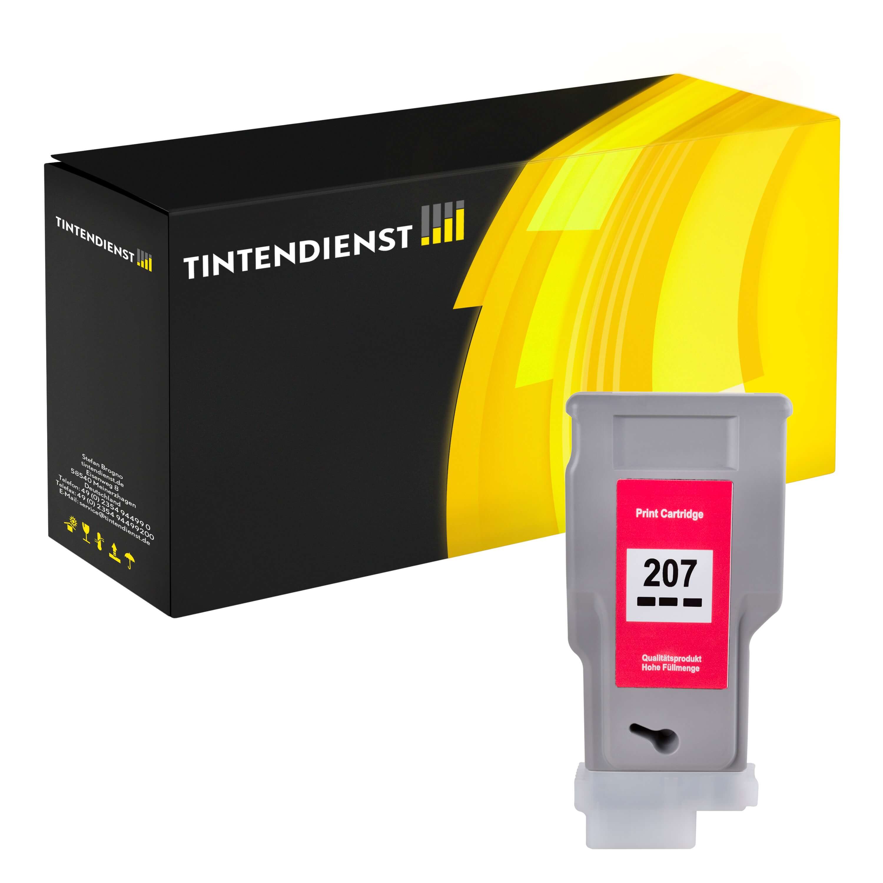 Druckerpatrone kompatibel für Canon imagePROGRAF IPF 785 MFP (8789B001 / PFI-207BK) Schwarz