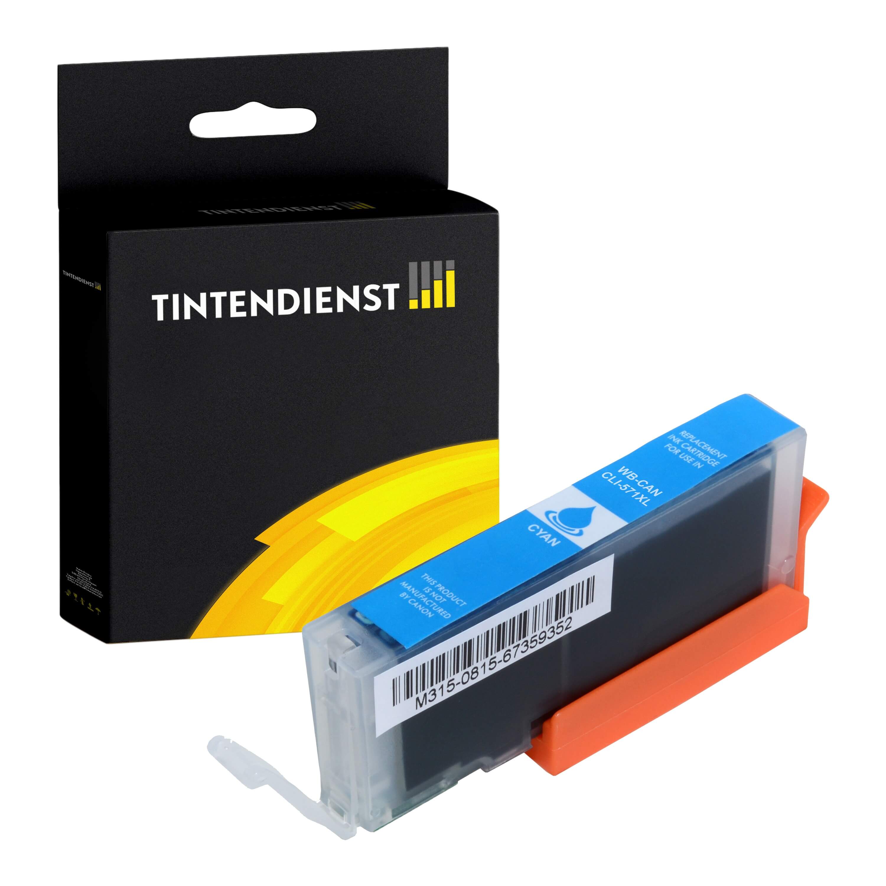 Druckerpatrone kompatibel für Canon Pixma TS 8052 (0332C001 / CLI-571CXL) Cyan