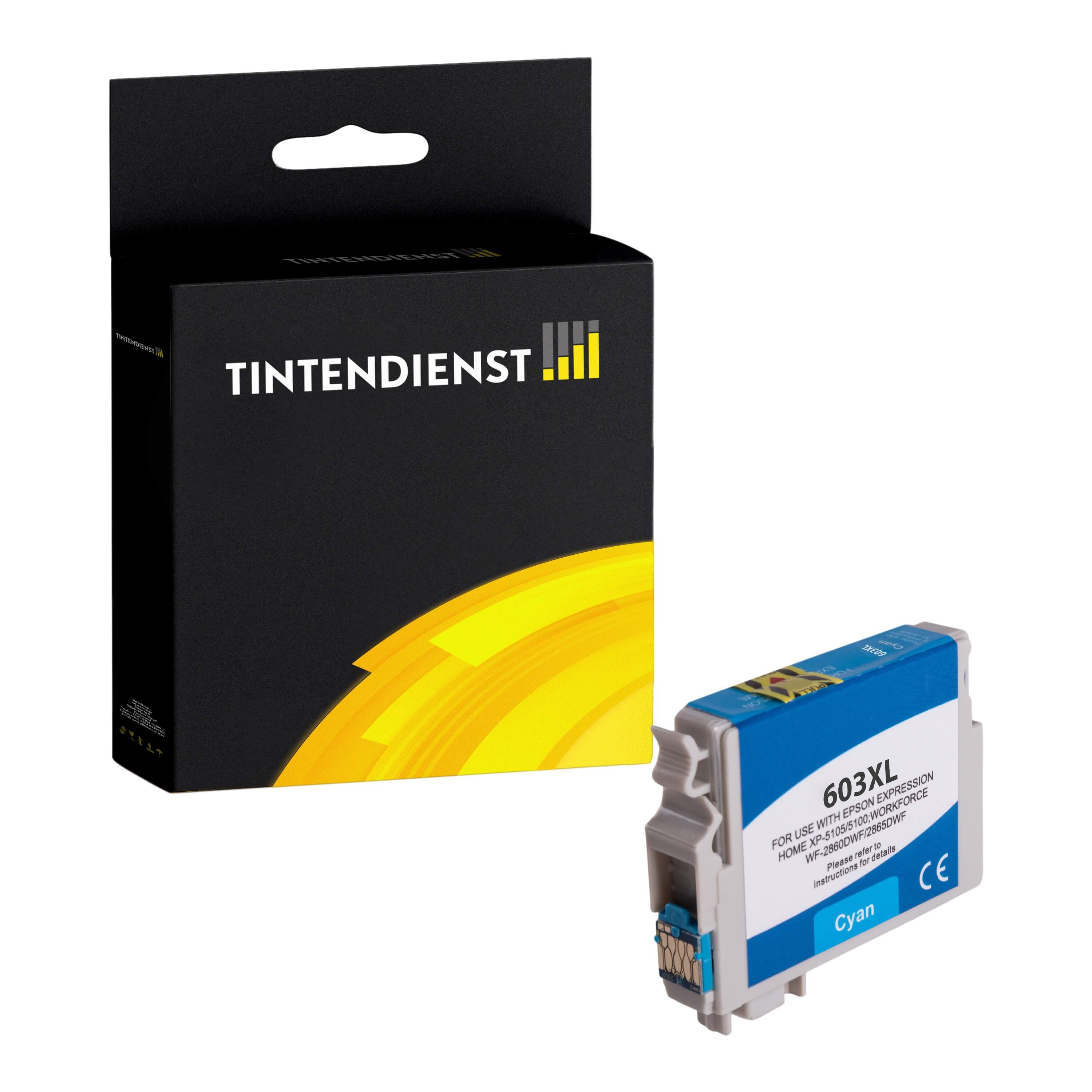 Druckerpatrone kompatibel für Epson Expression Home XP-4155 (C13T03A24010 / 603XL) Cyan