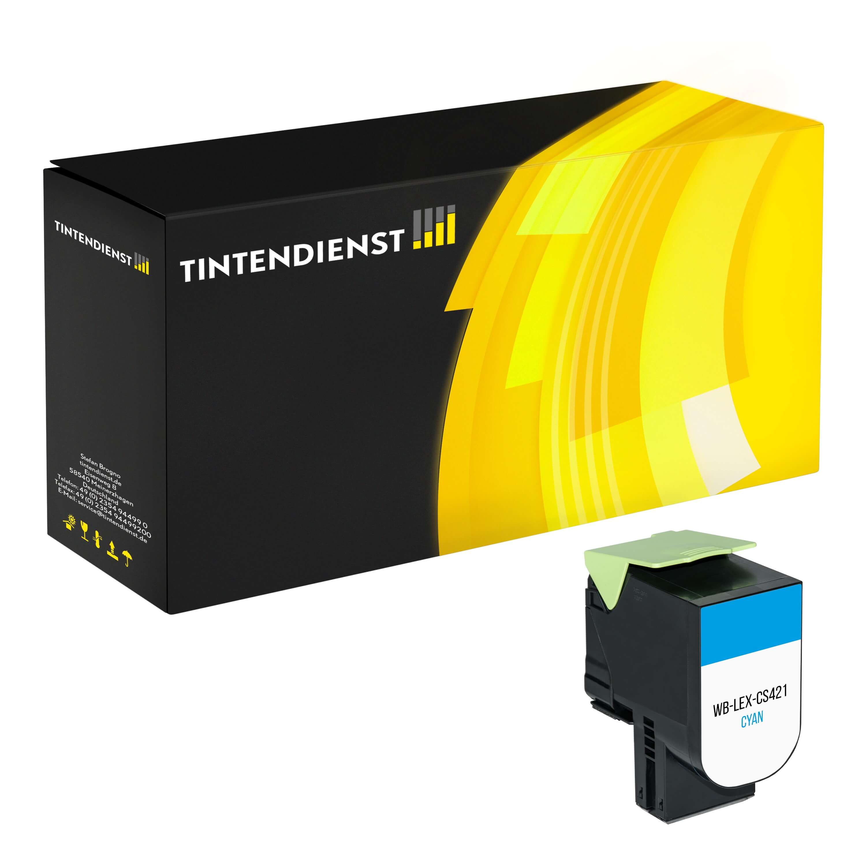 Toner kompatibel für Lexmark CX 625 de (78C20C0) Cyan