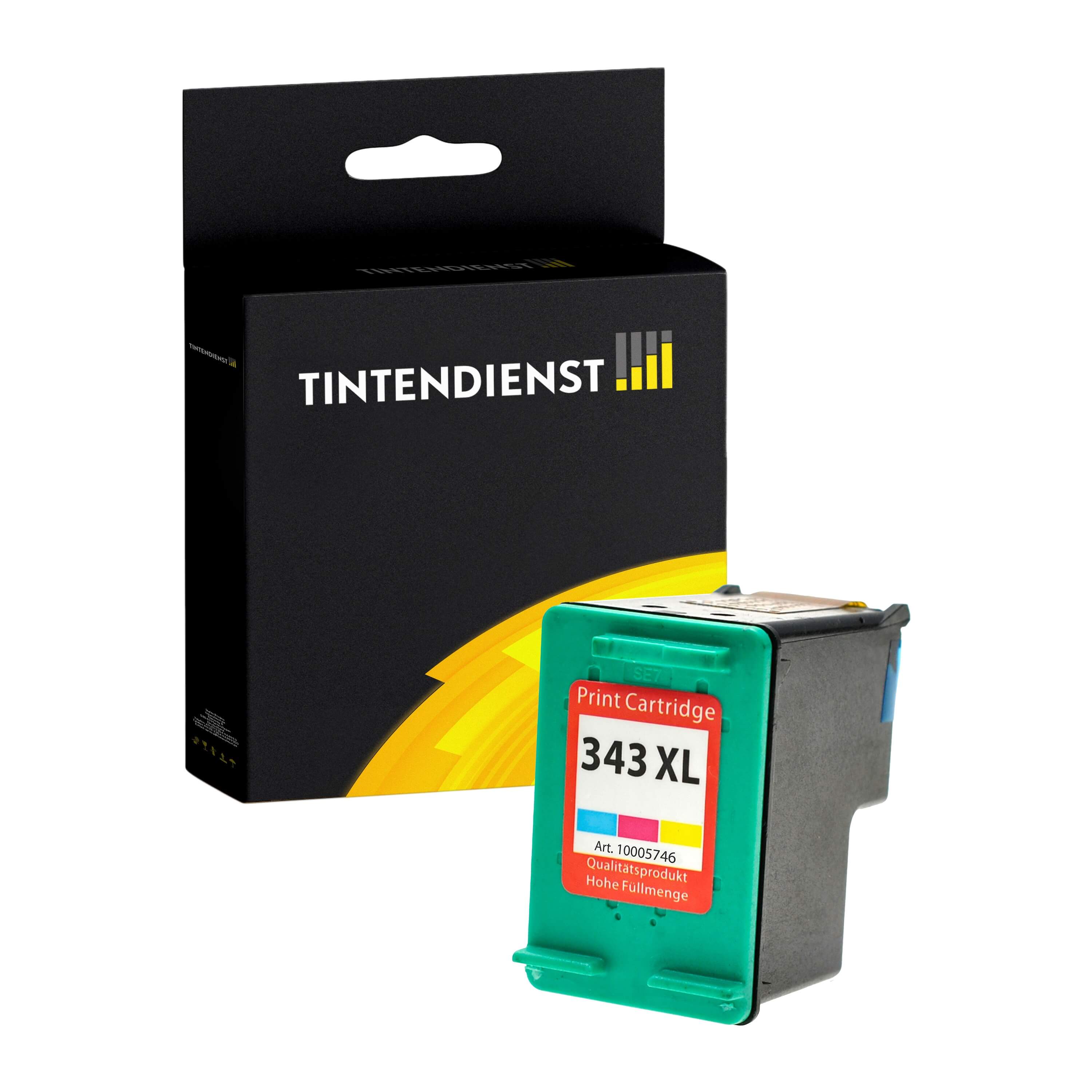 Druckerpatrone kompatibel für HP OfficeJet 6313 (C8766EE / 343) Color