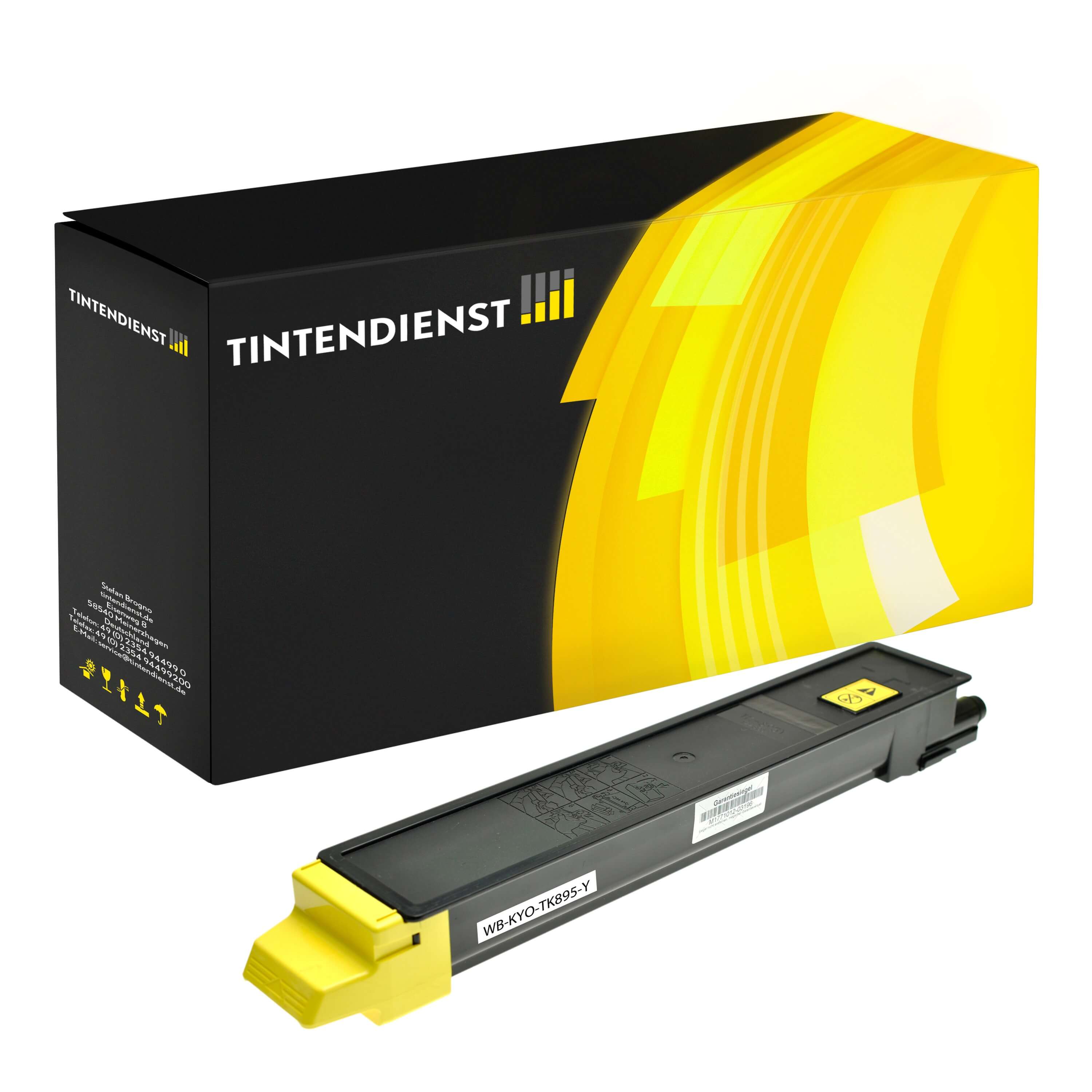 Toner kompatibel für Kyocera FS-C 8025 MFP (1T02K0ANL0 / TK-895Y) Gelb