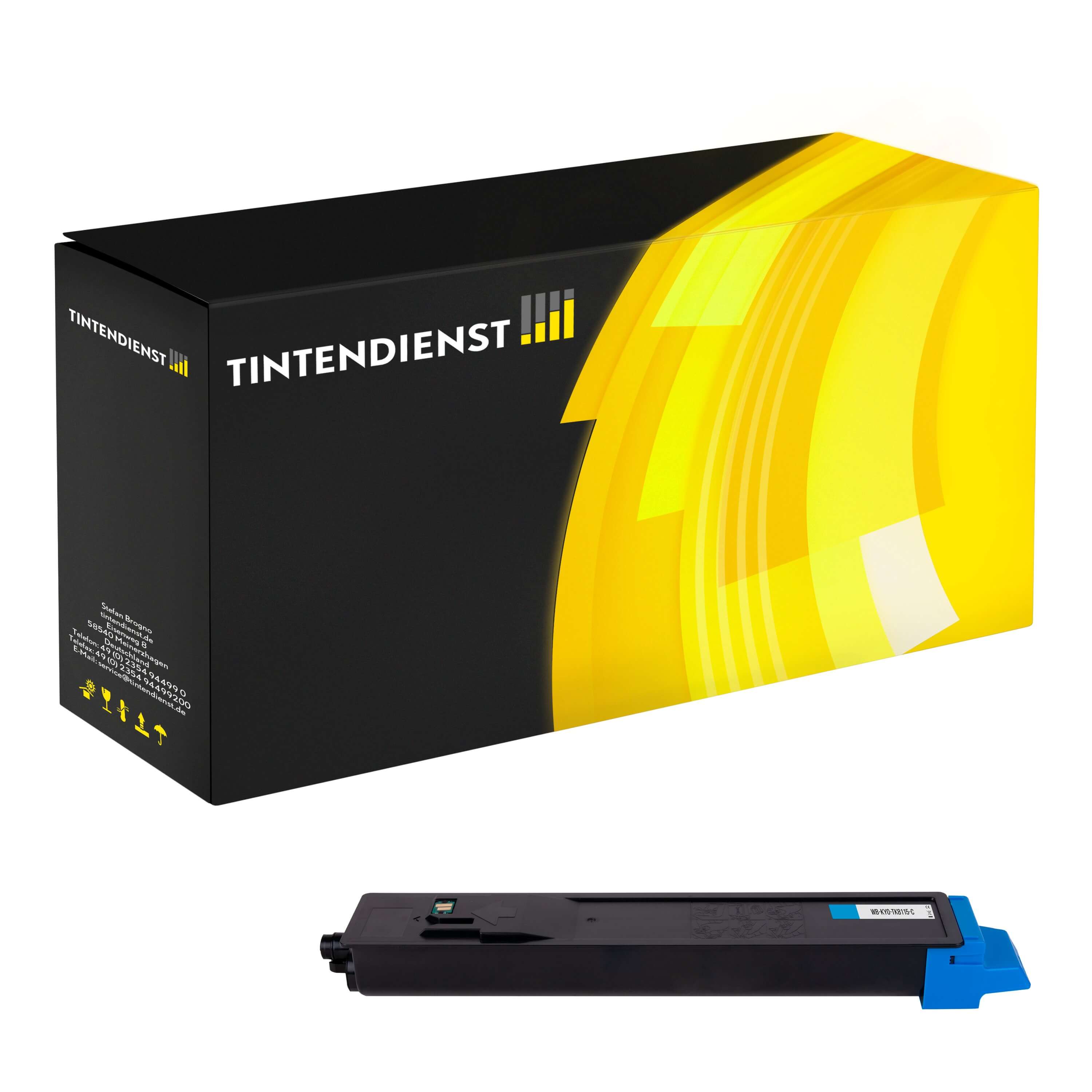 Toner kompatibel für Kyocera Ecosys M 8100 Series (1T02P3CNL0 / TK-8115C) Cyan