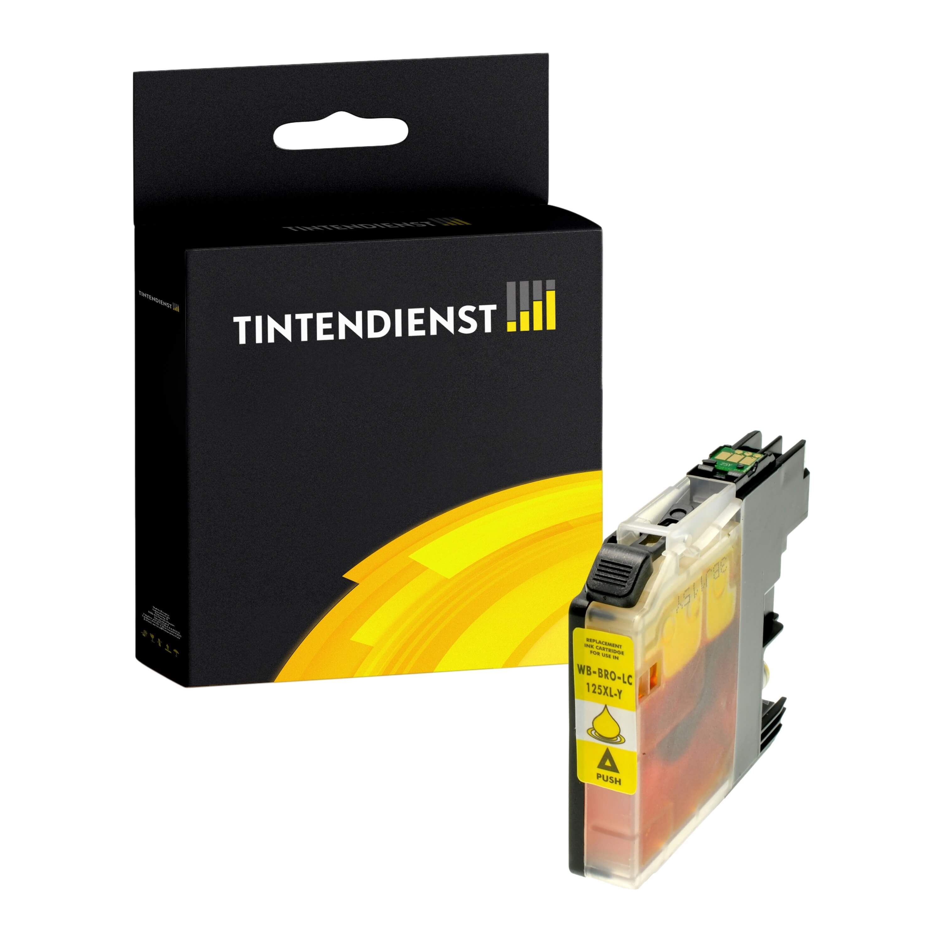 Druckerpatrone kompatibel für Brother MFC-J 4310 DW (LC-125XLY) Gelb XL