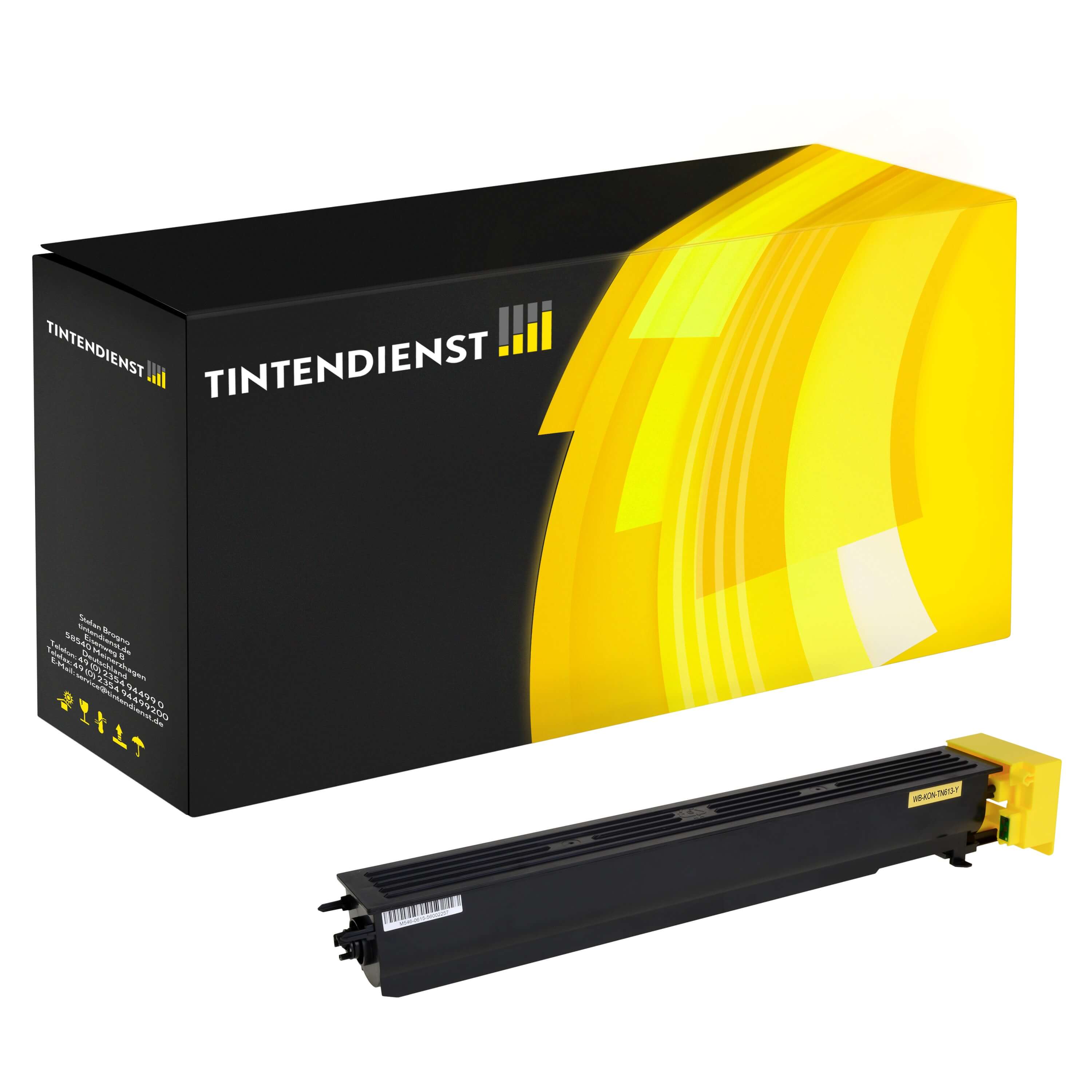 Toner kompatibel für Konica Minolta A0TM250 / TN-613Y Gelb