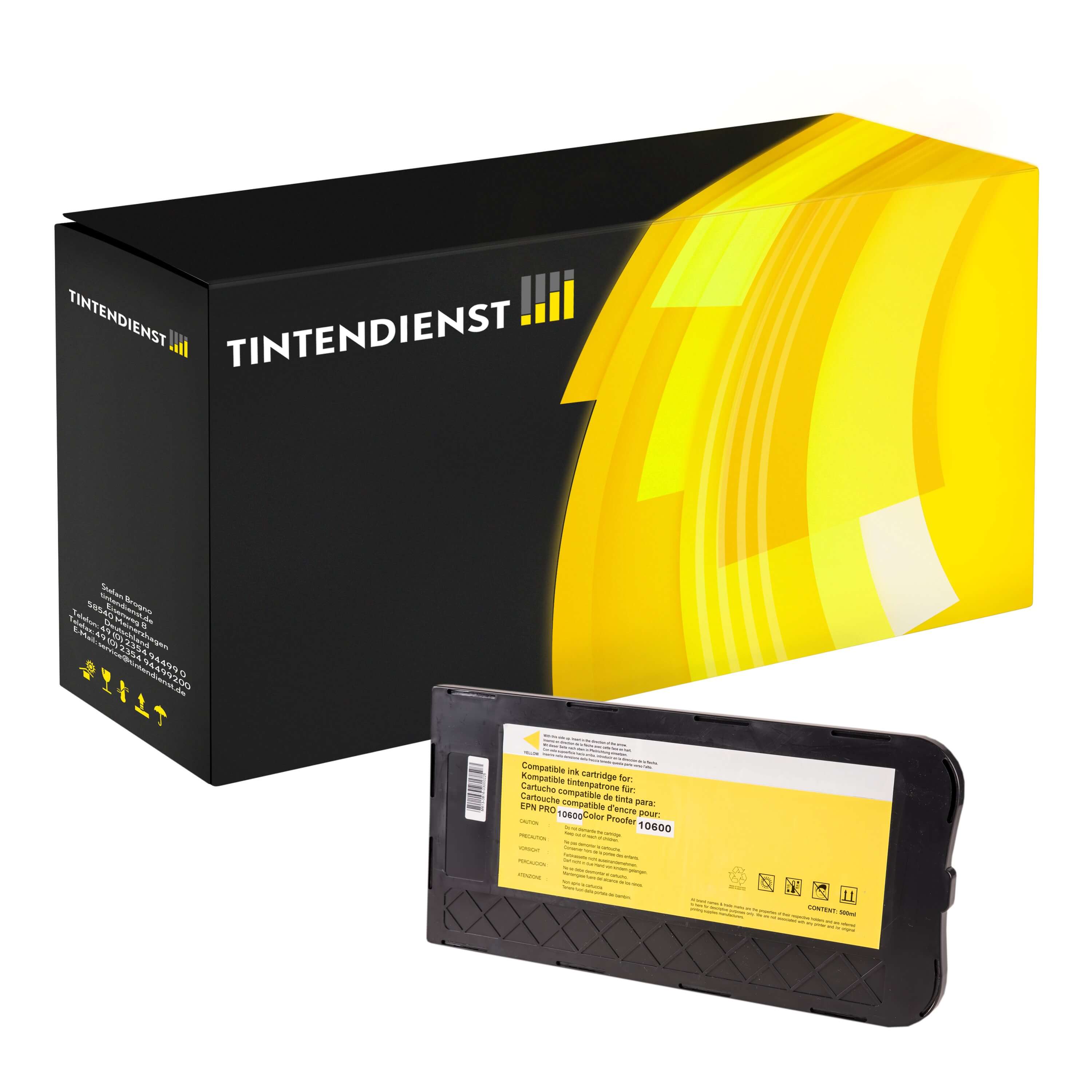 Druckerpatrone kompatibel für Epson Stylus Pro 10600 (C13T549400 / T5494) Gelb